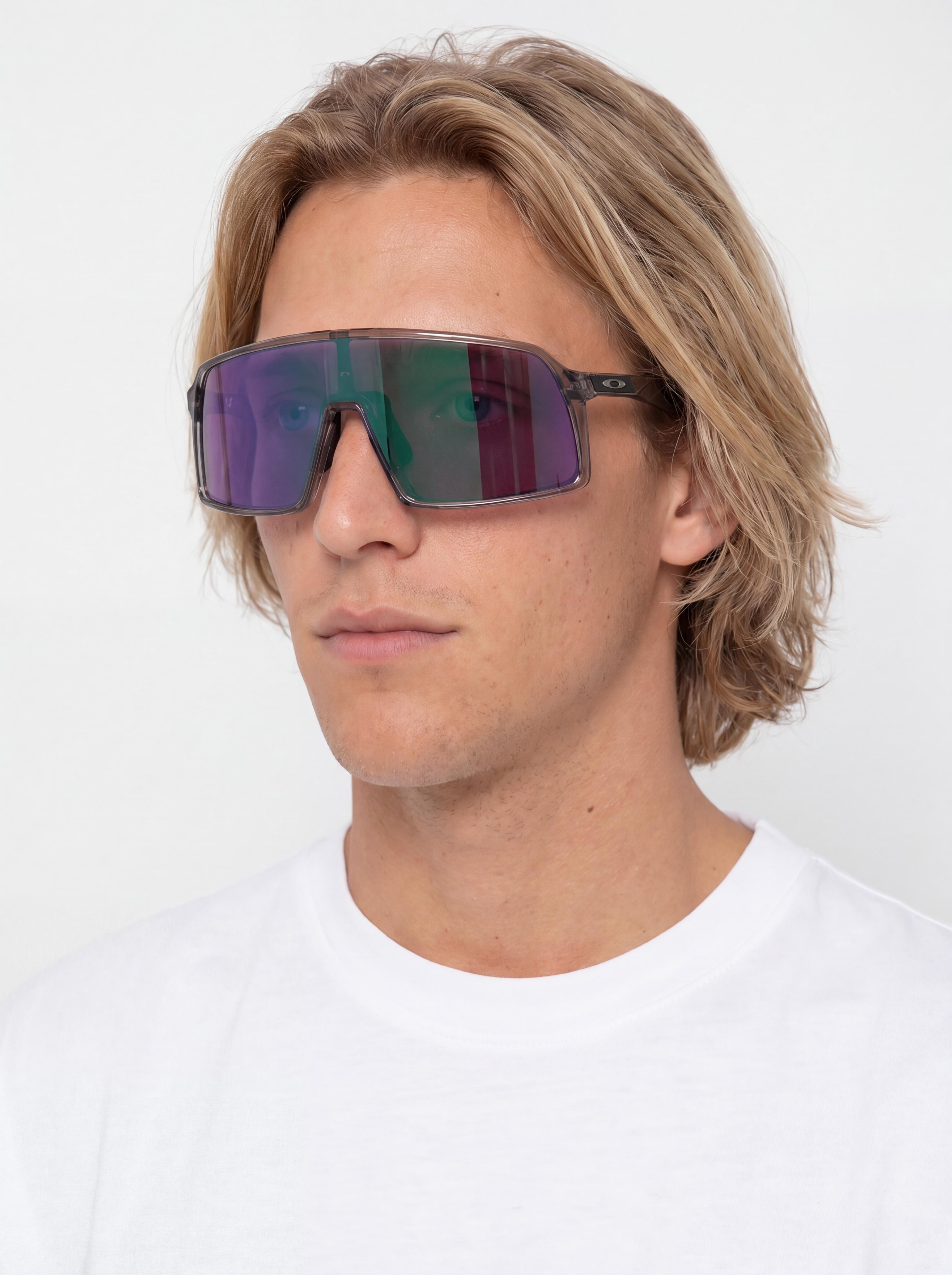 u0421u043bu044au043du0447u0435u0432u0438 u043eu0447u0438u043bu0430 Oakley Sutro (grey ink/prizm road jade)