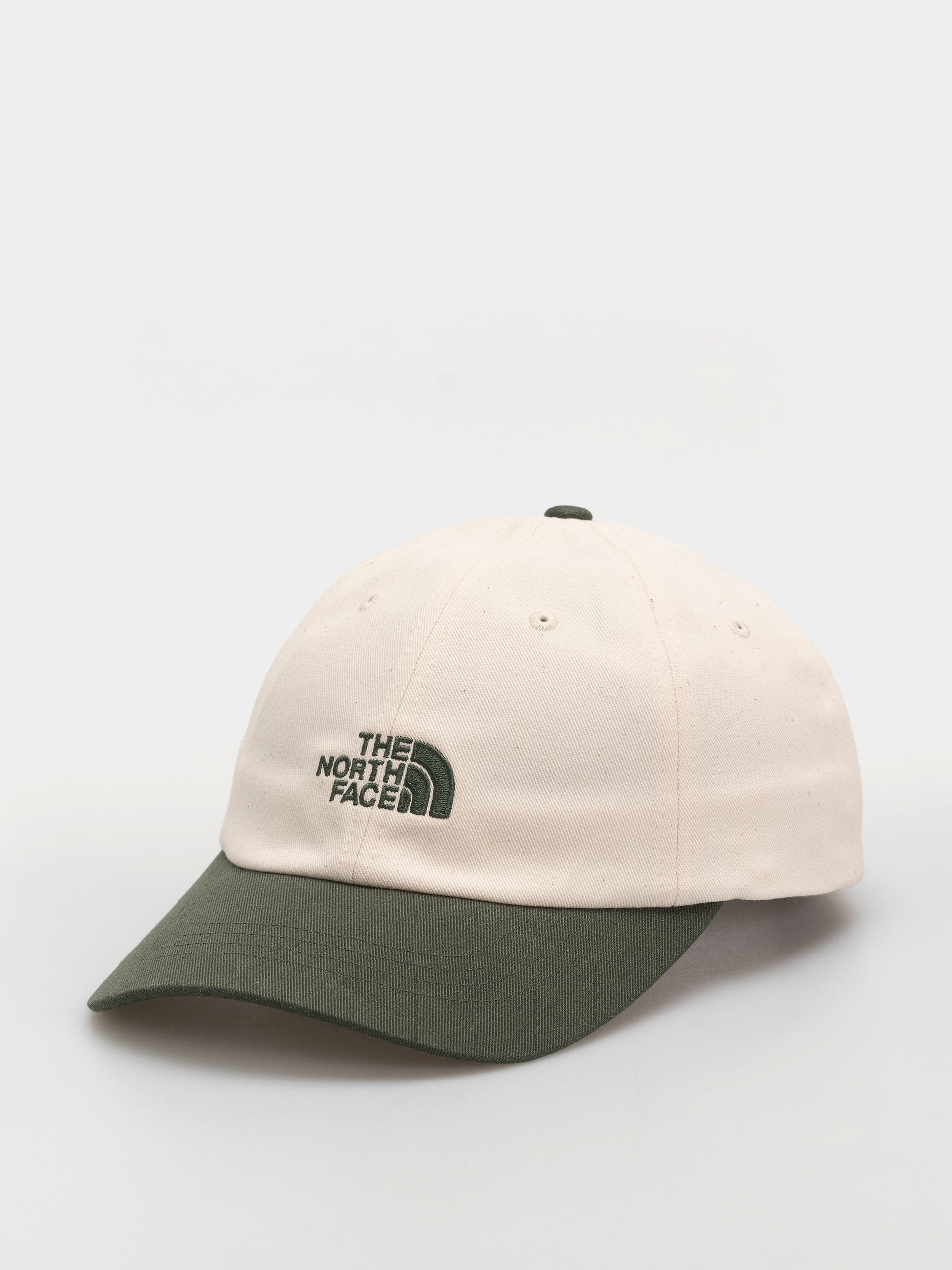 Шапка с козирка The North Face Norm (bottle green/white dune)