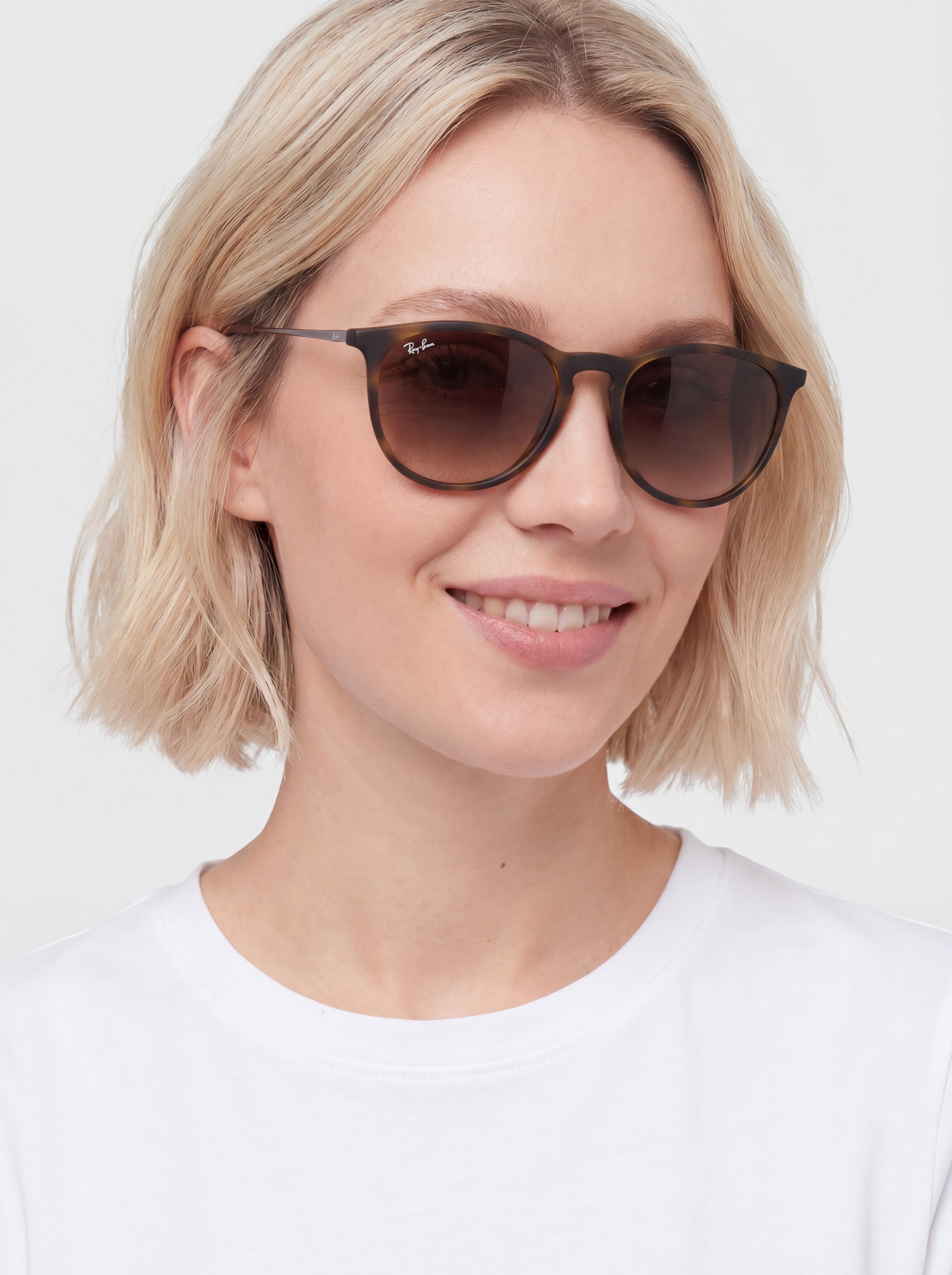 Слънчеви очила Ray-Ban Erika Classic (matowy havana/brązowy)