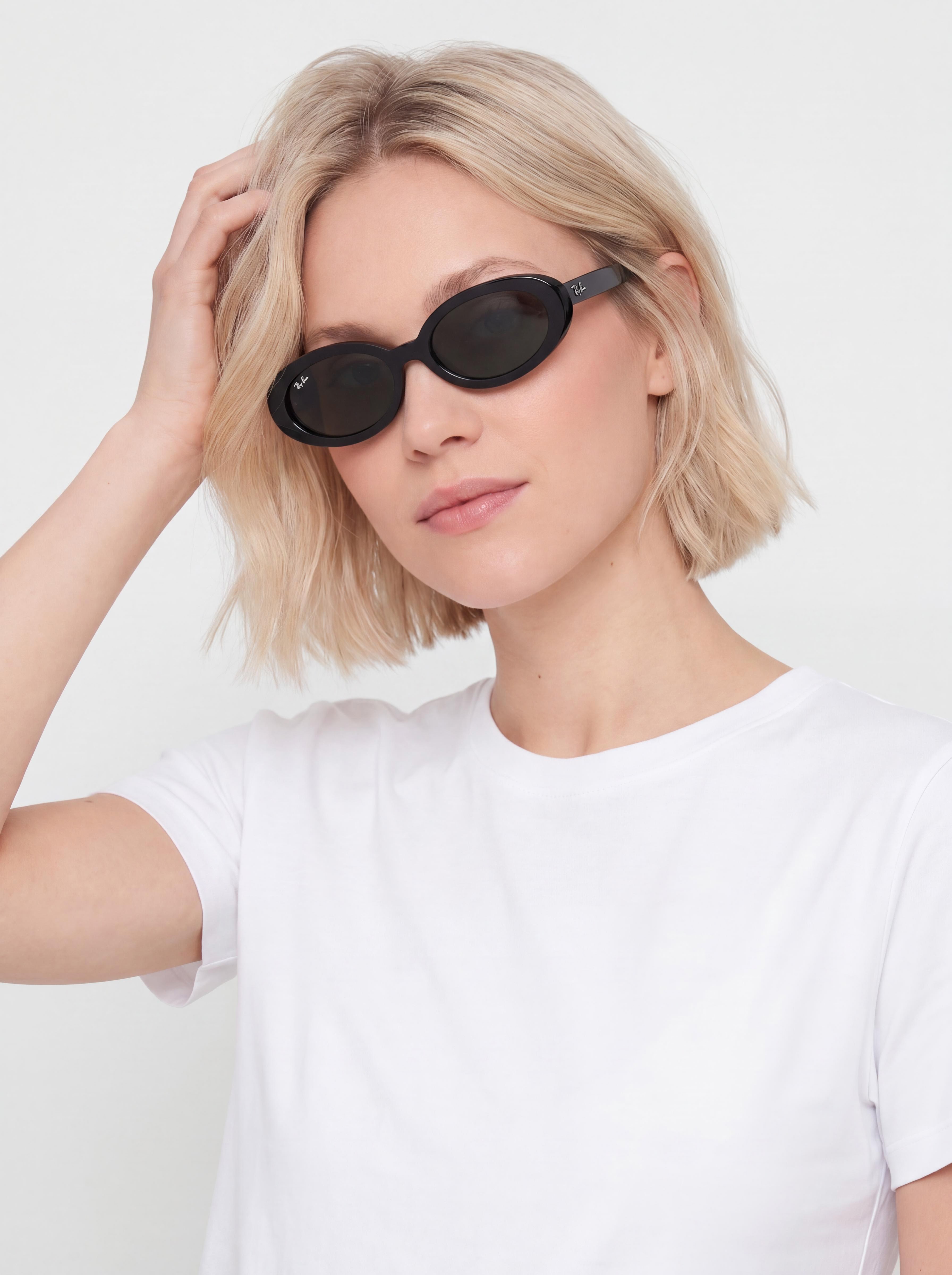 u0421u043bu044au043du0447u0435u0432u0438 u043eu0447u0438u043bu0430 Ray-Ban Rb2223 (polerowany czarny/zielony)