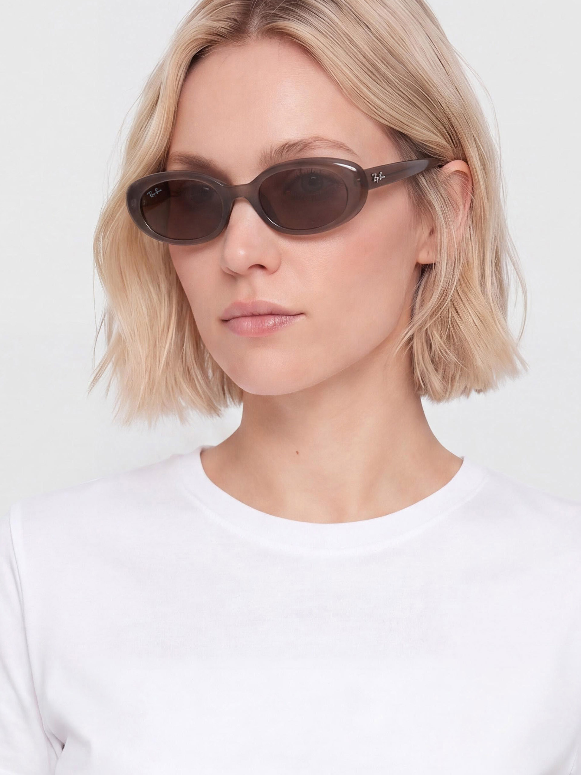 Слънчеви очила Ray-Ban Rb4441D (matowy opalizujący brązowy/ciemnobrązowy)