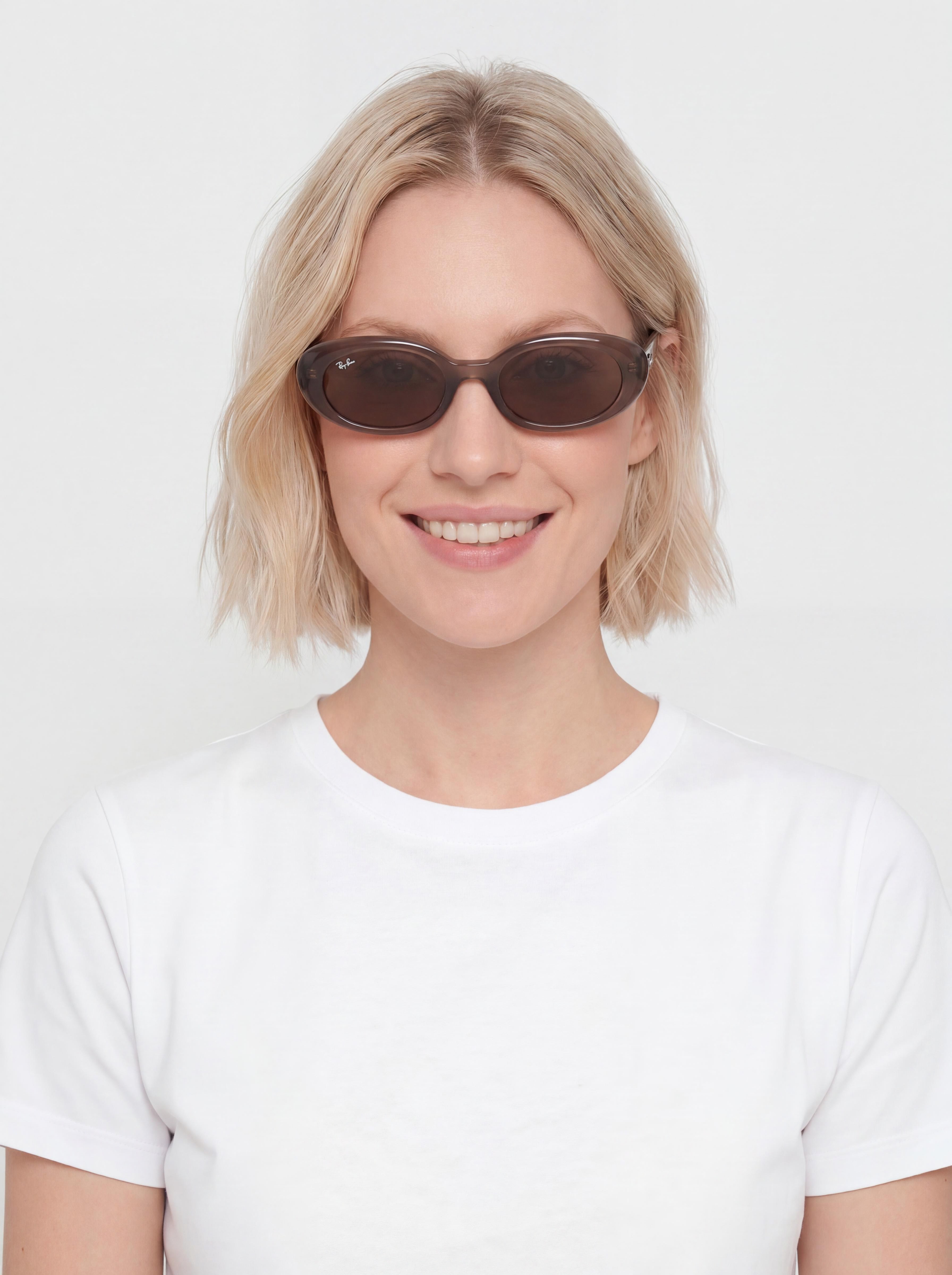 Слънчеви очила Ray-Ban Rb4441D (matowy opalizujący brązowy/ciemnobrązowy)