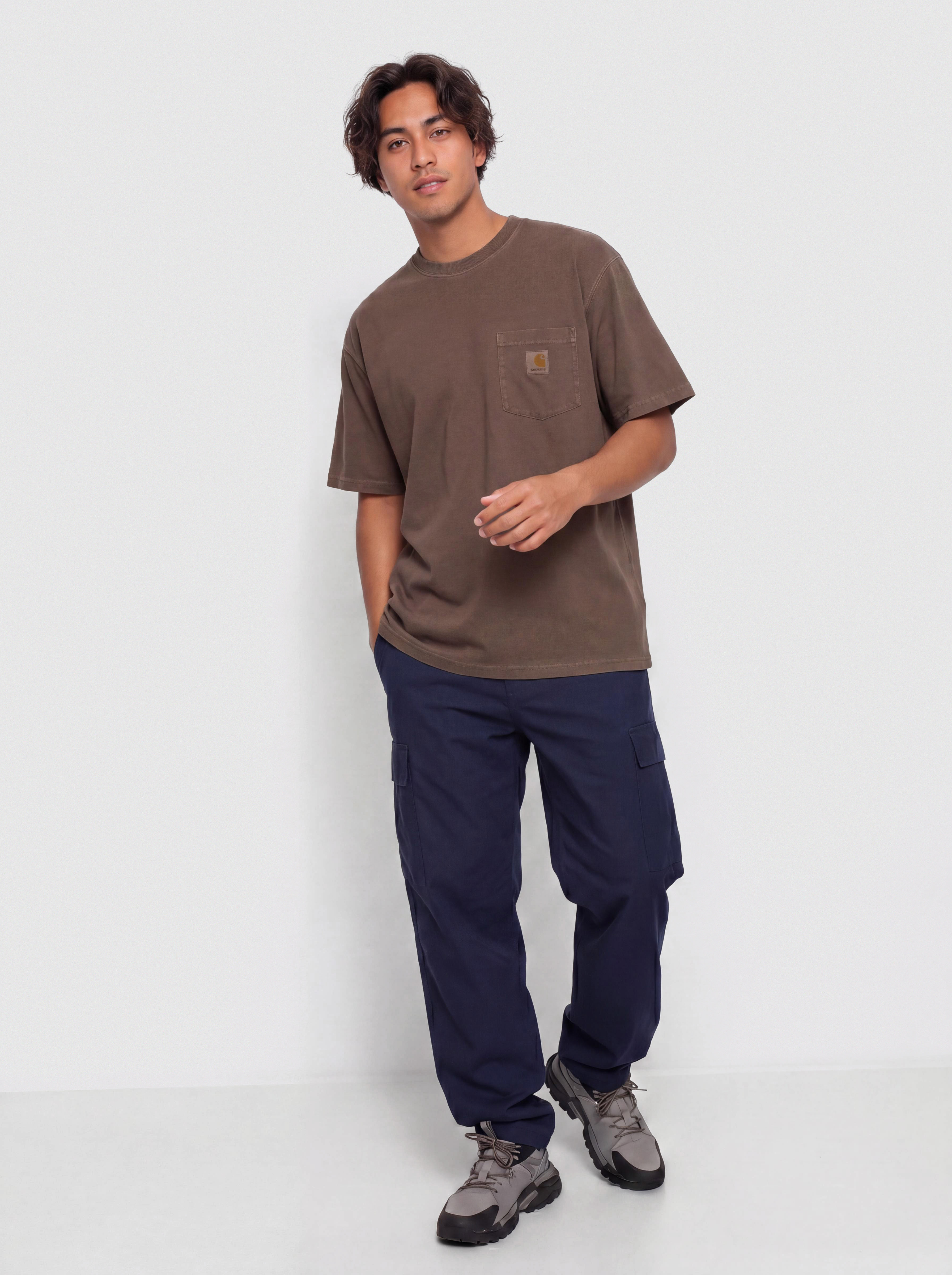 Тениска Carhartt WIP Loose Pocket (tobacco)