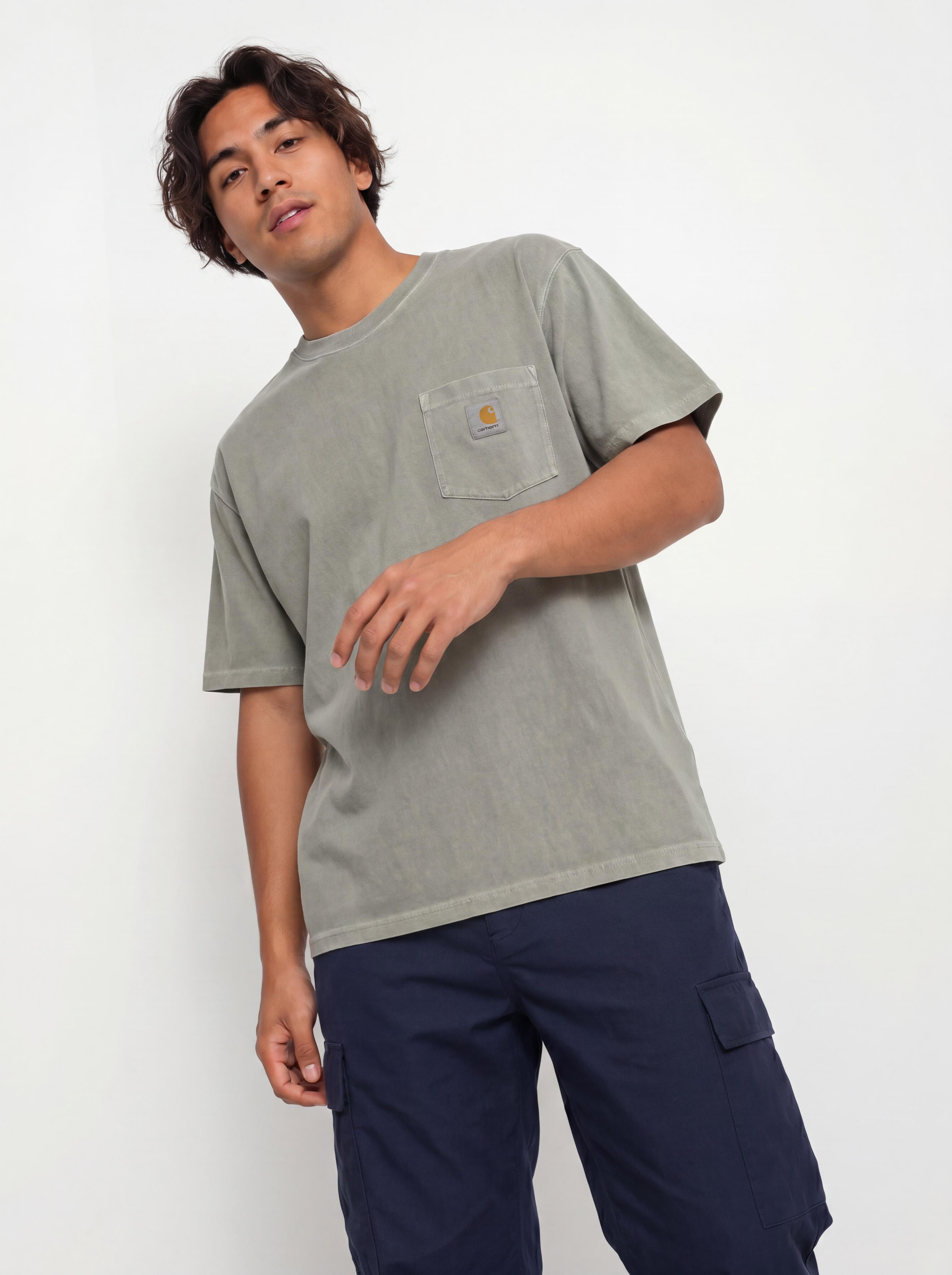 Тениска Carhartt WIP Loose Pocket (shady green)