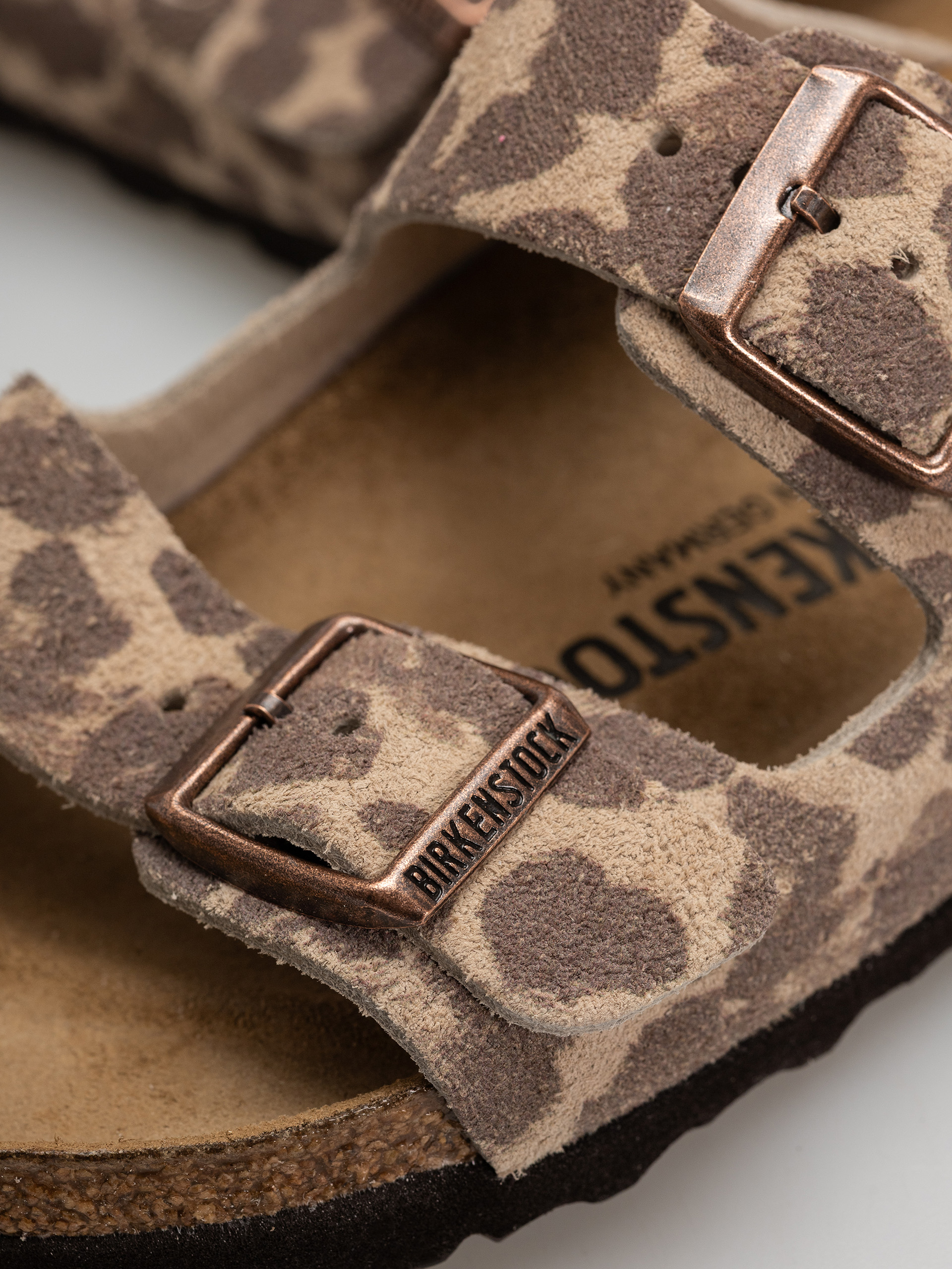 Чехли Birkenstock Arizona Suede Leather Narrow (leo sandcastle)