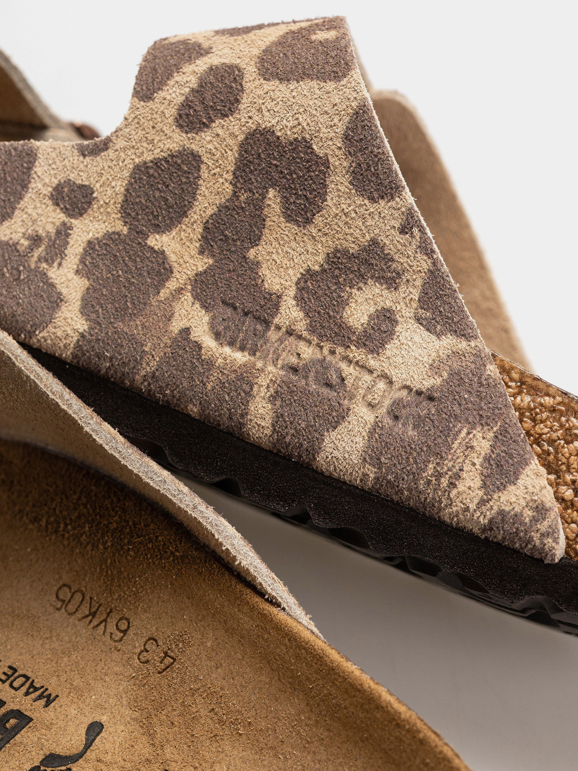 Чехли Birkenstock Arizona Suede Leather Narrow (leo sandcastle)