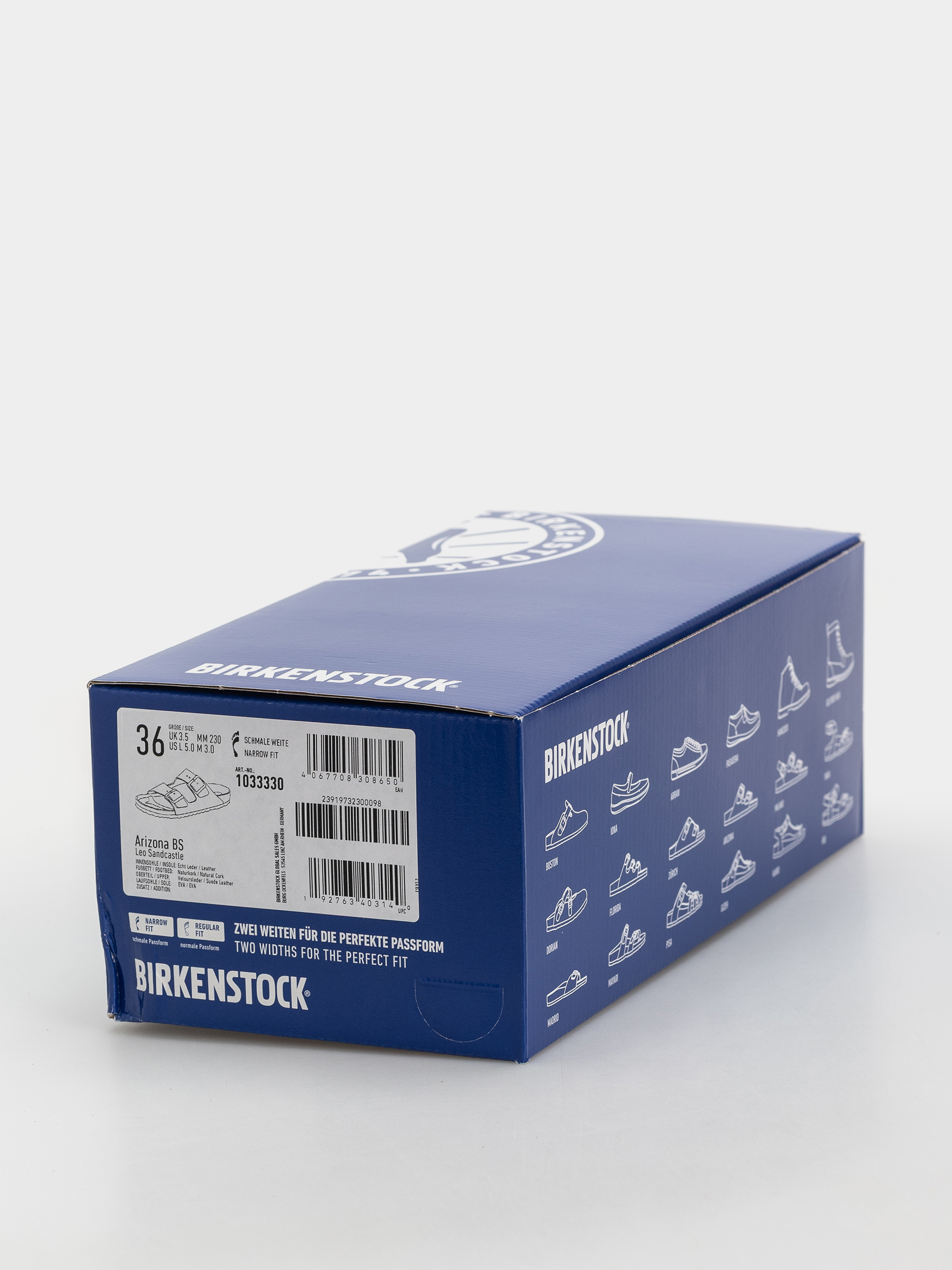Чехли Birkenstock Arizona Suede Leather Narrow (leo sandcastle)