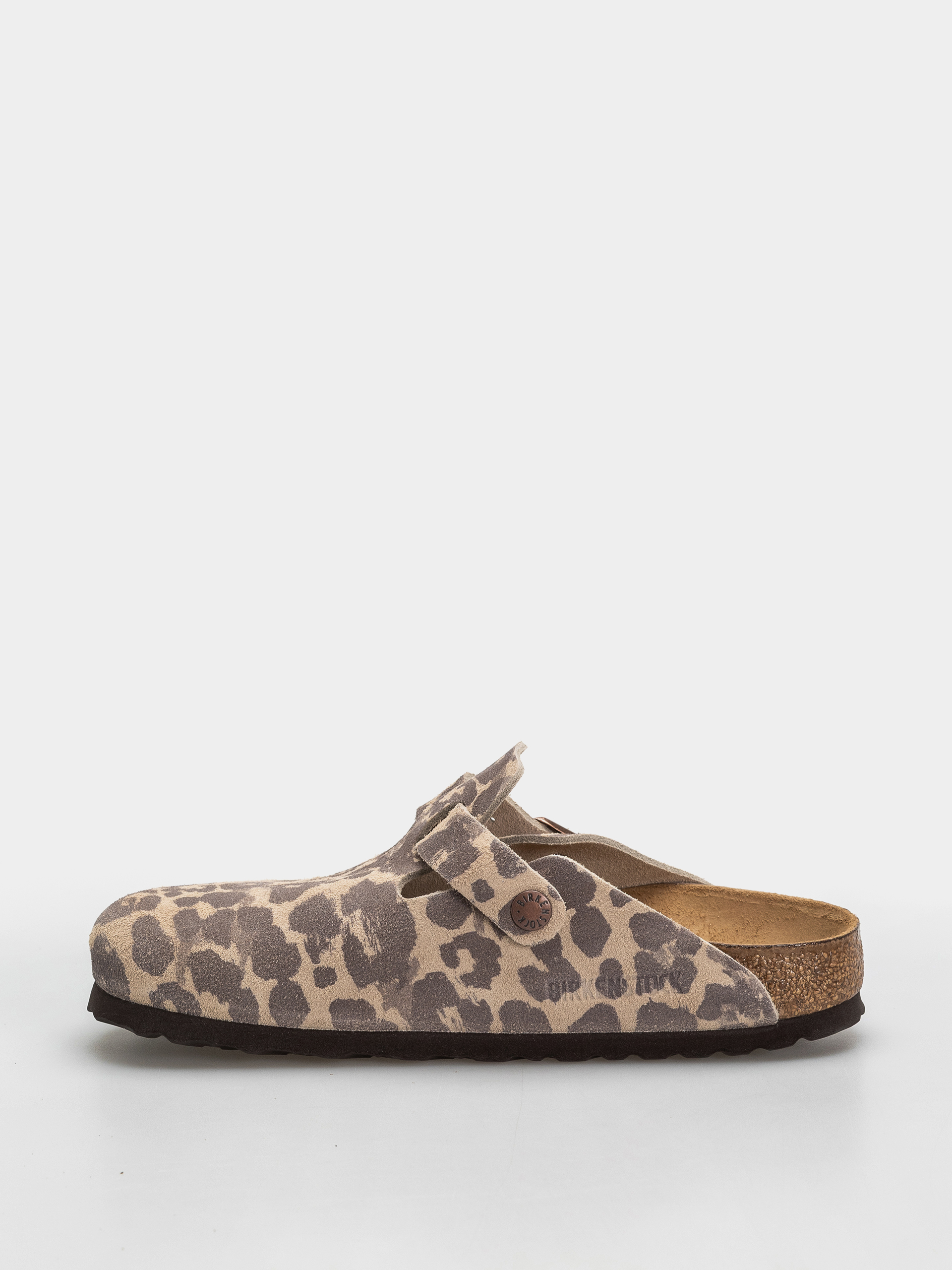 Чехли Birkenstock Boston Suede Leather Narrow (leo sandcastle)