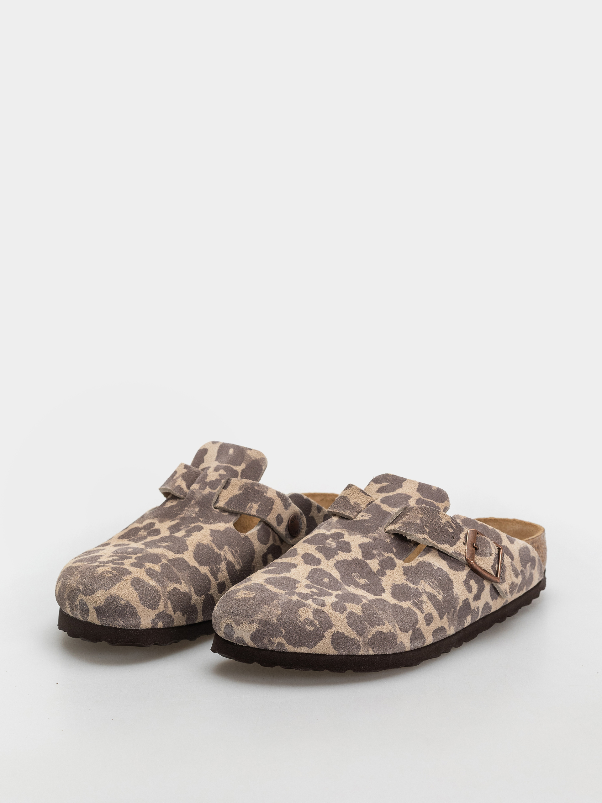 Чехли Birkenstock Boston Suede Leather Narrow (leo sandcastle)