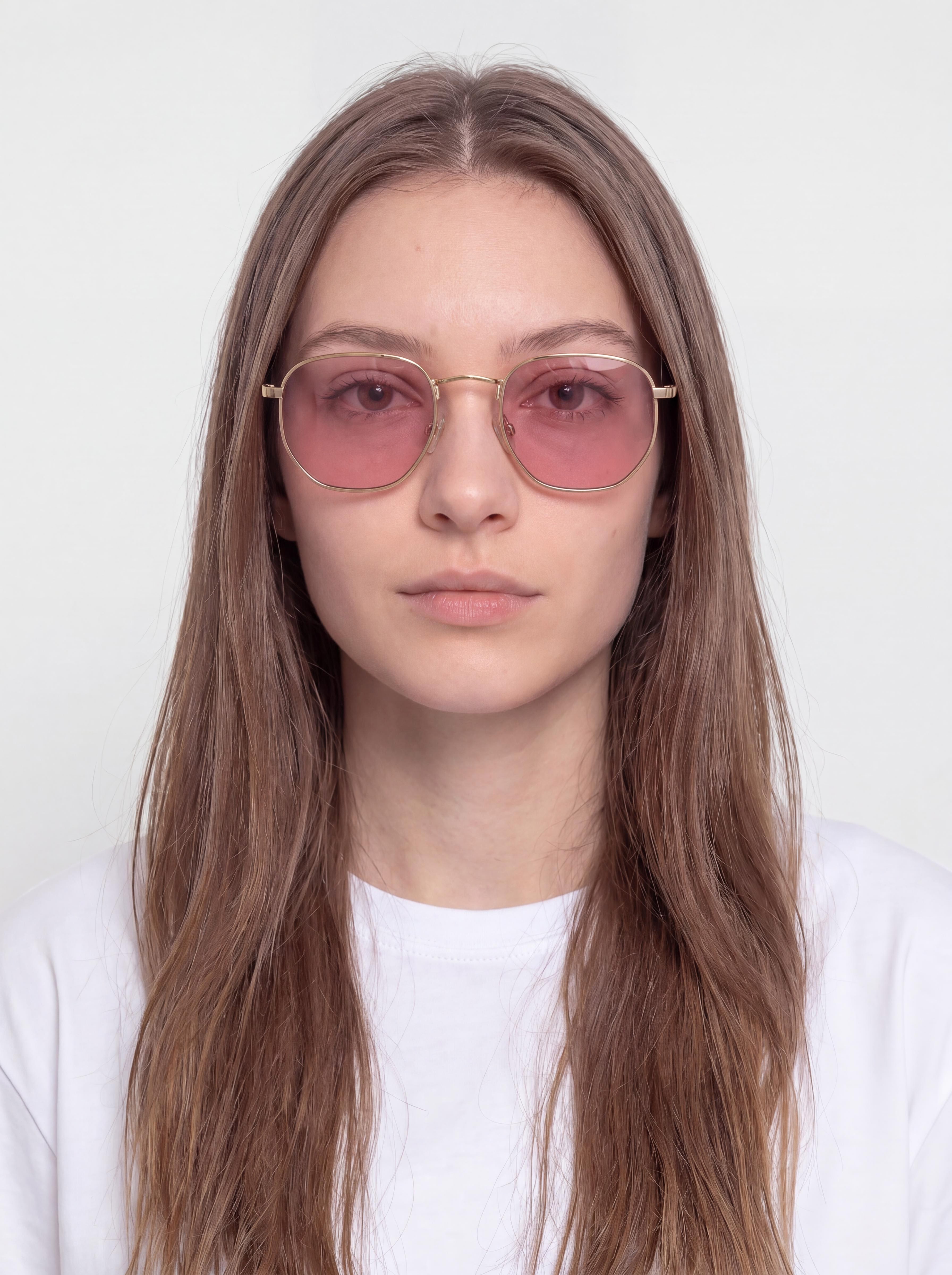 Volcom Слънчеви очила Happening Gloss Gold/Pink