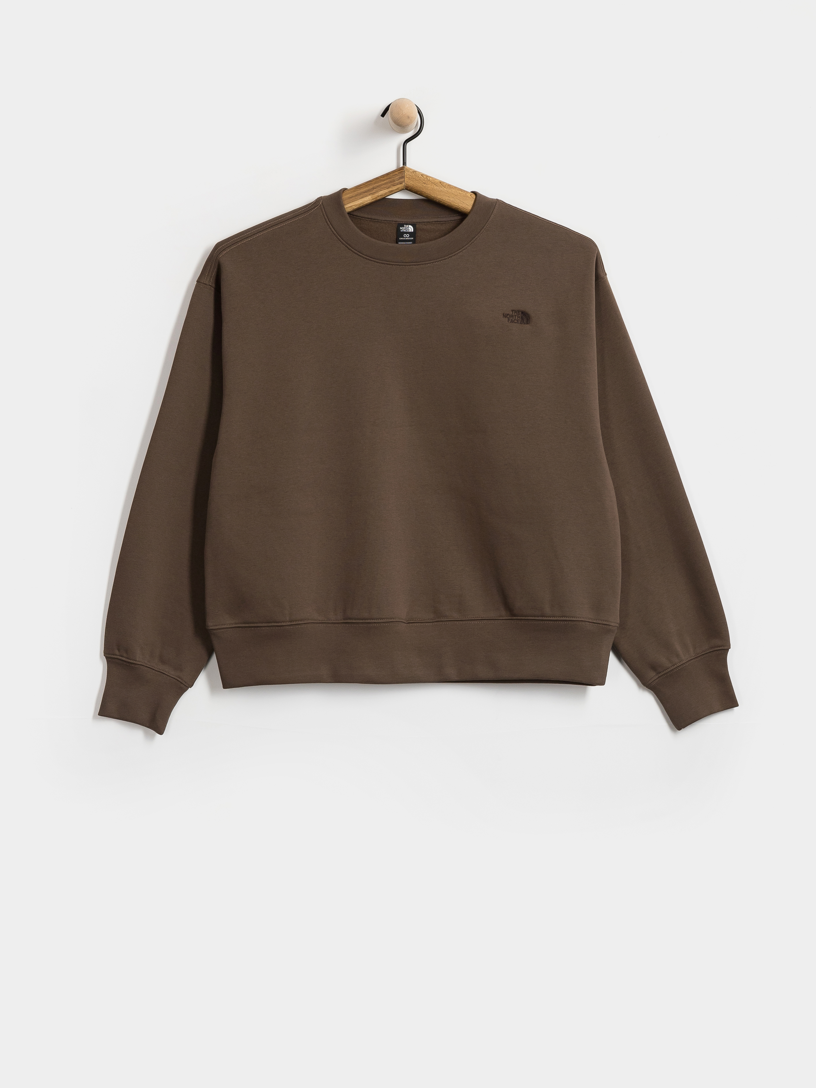 Суитшърт The North Face Essential Simple Dome Boxy Wmn (smokey brown)