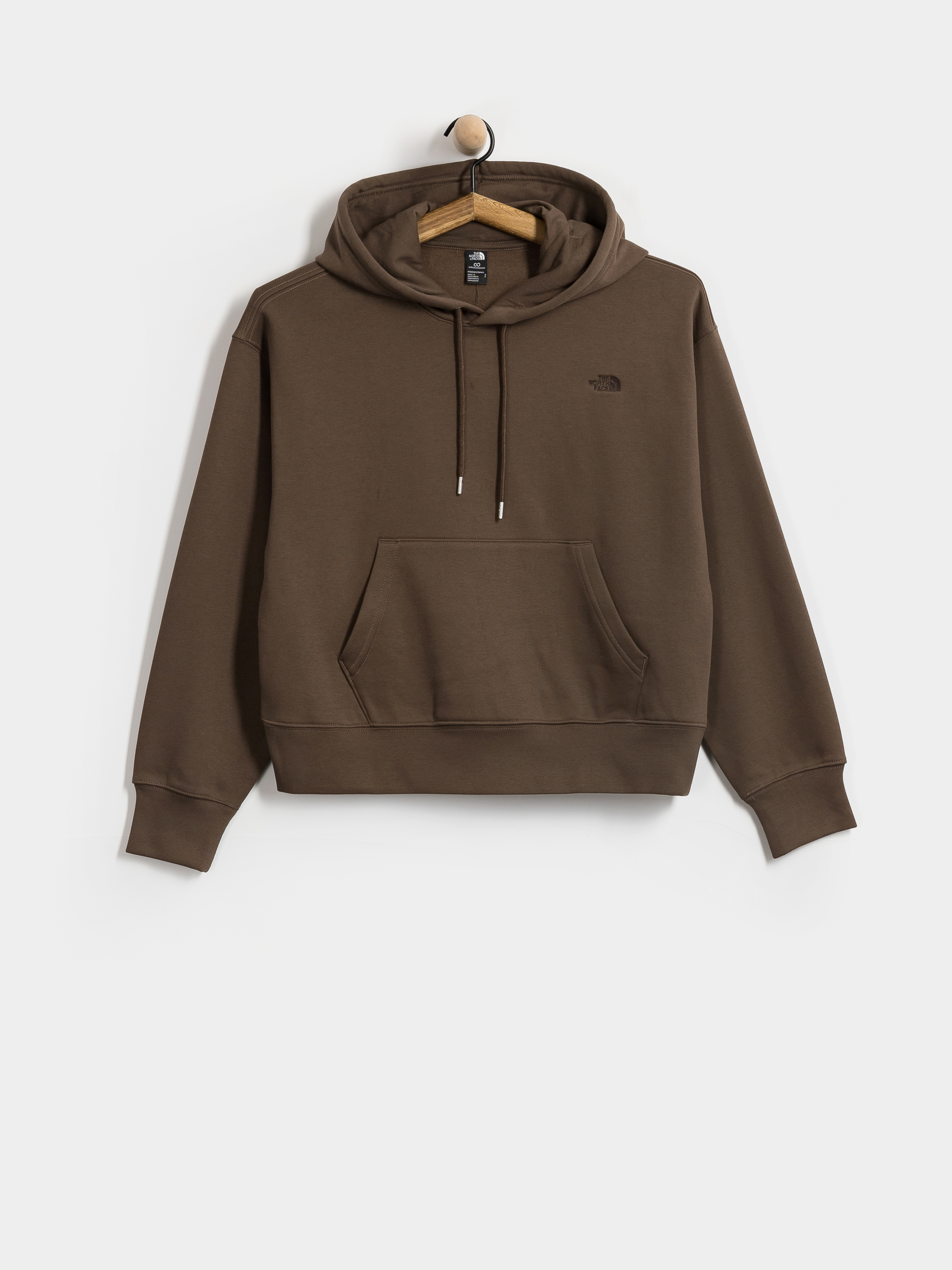 Суитшърт с качулка The North Face Essential Simple Dome Boxy HD Wmn