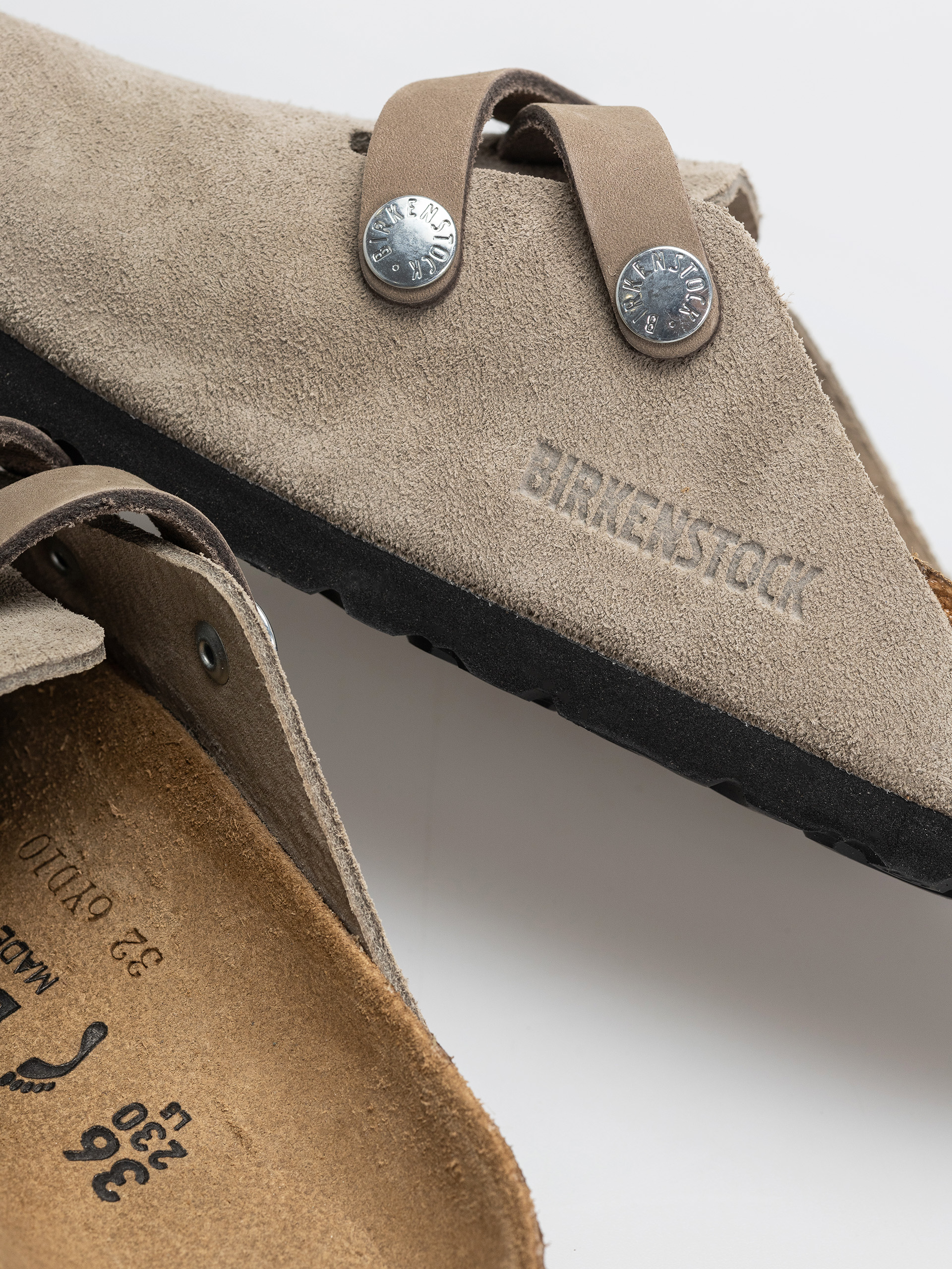 Чехли Birkenstock Blair Suede Leather Narrow Wmn (taupe)