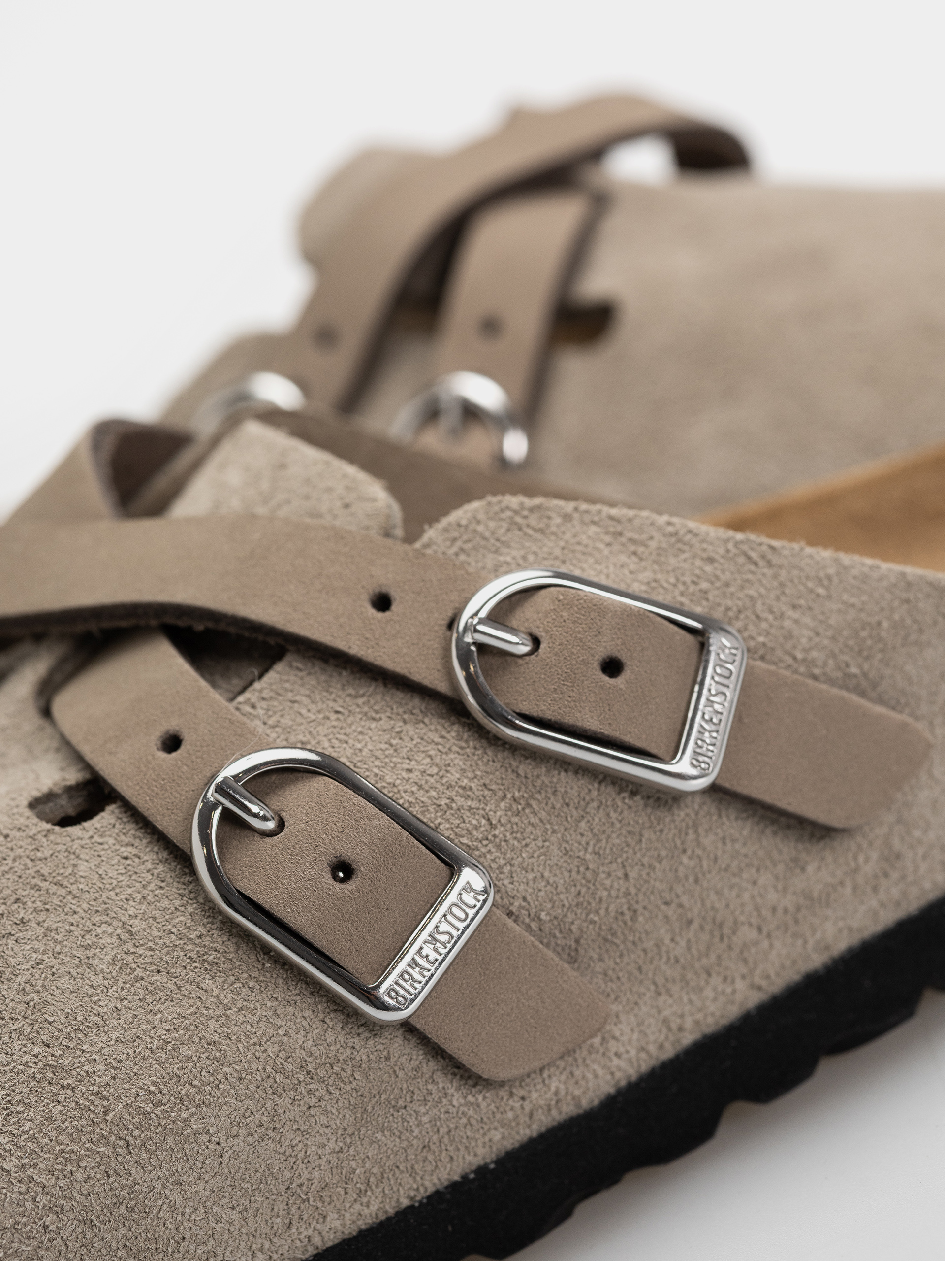 Чехли Birkenstock Blair Suede Leather Narrow Wmn (taupe)