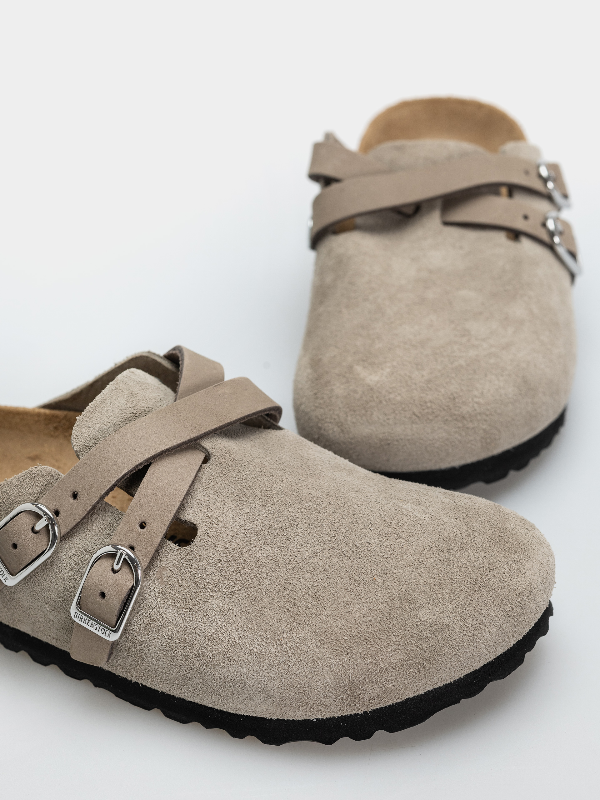 Чехли Birkenstock Blair Suede Leather Narrow Wmn (taupe)