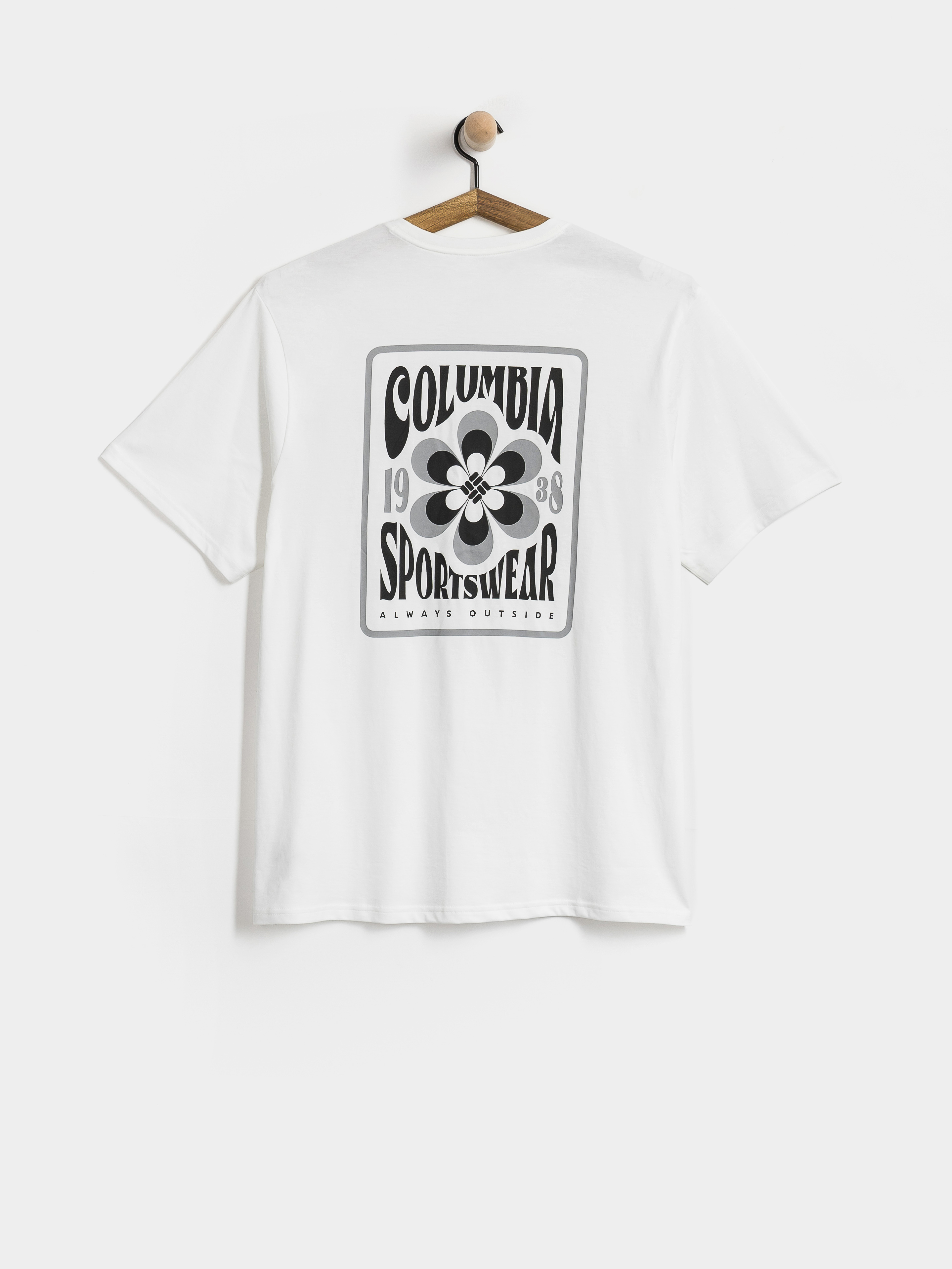 Тениска Columbia CSC Outdoor Back Graphic (white/flower power badge)