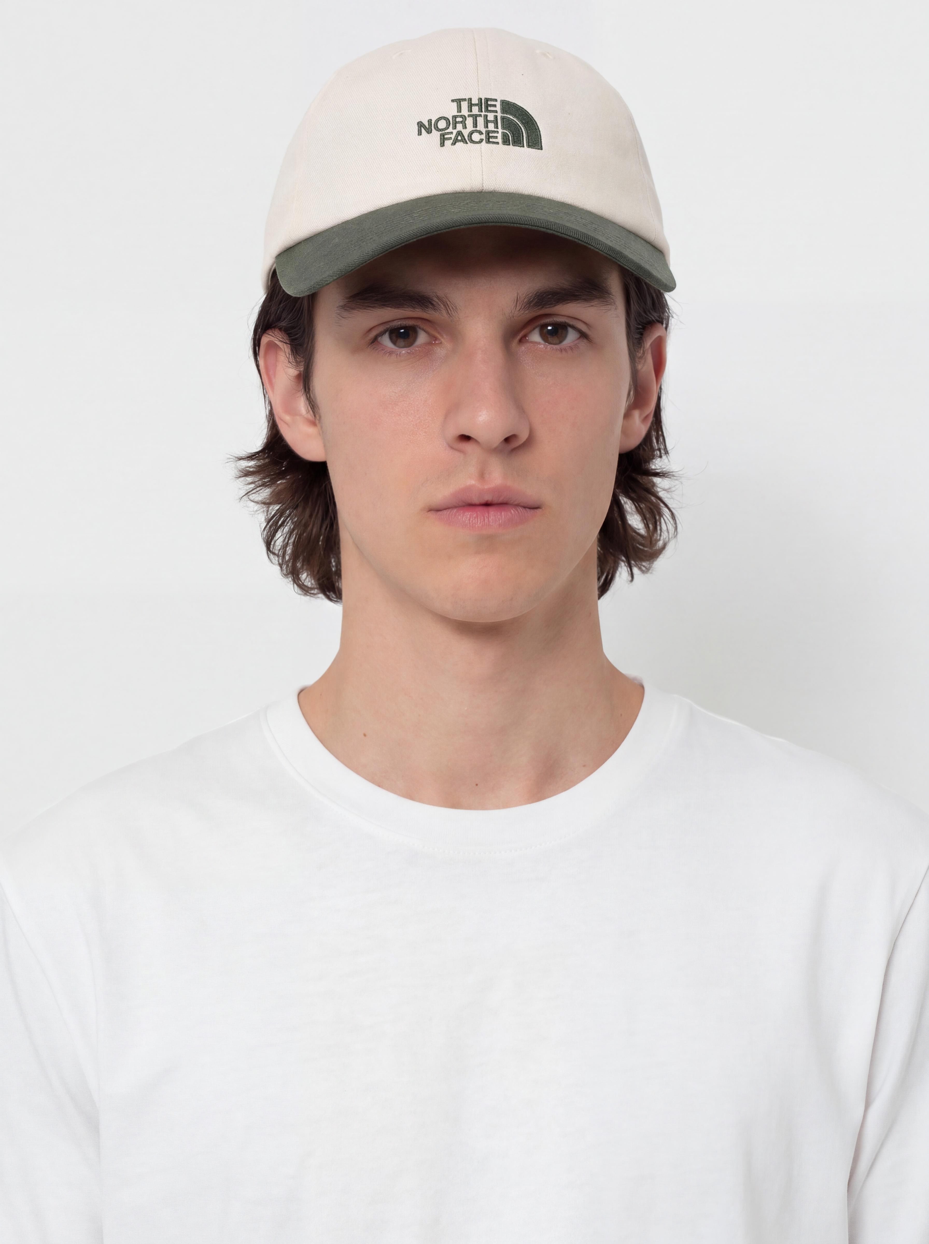 Шапка с козирка The North Face Norm (bottle green/white dune)