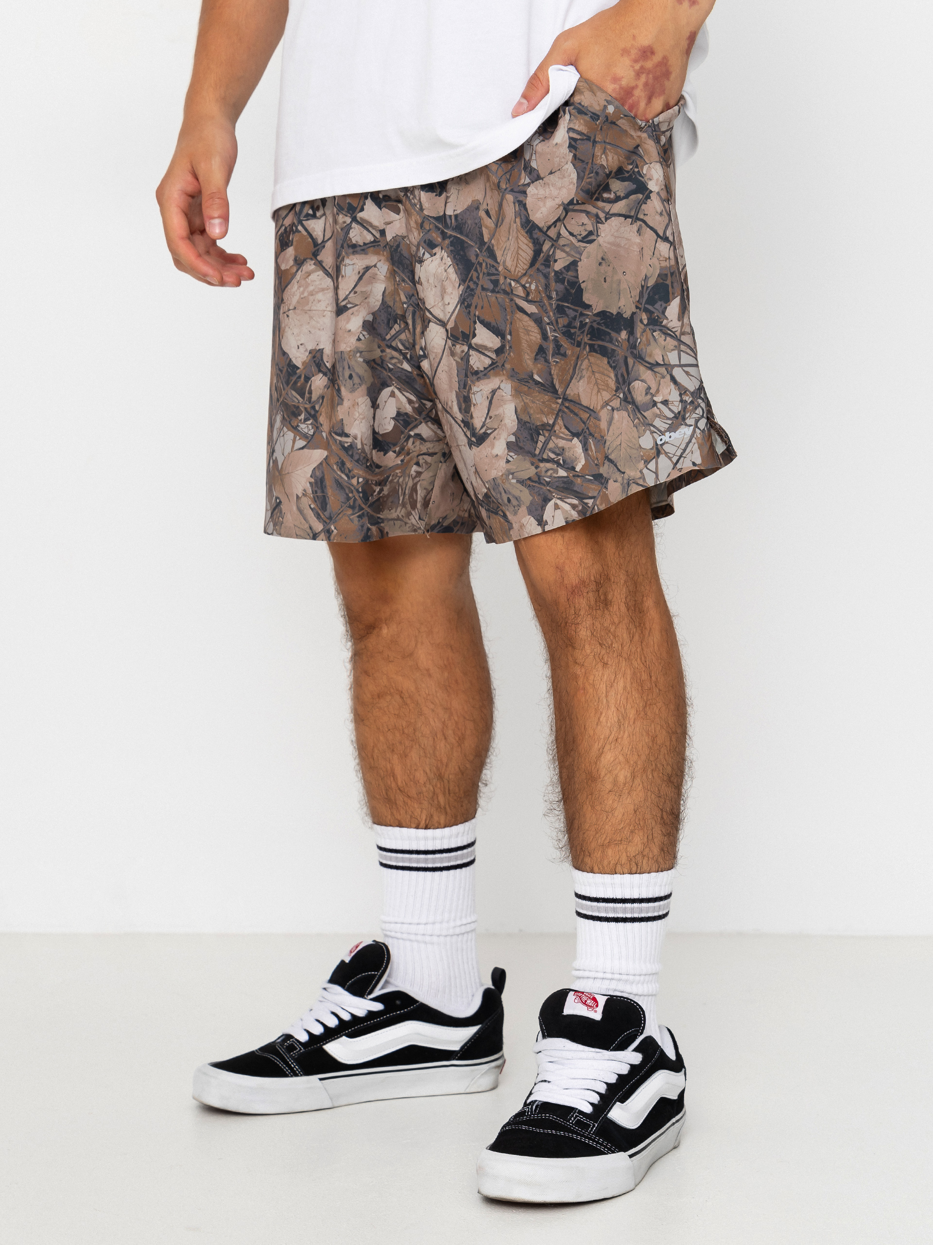 Къси панталони OBEY Travel (fence camo)