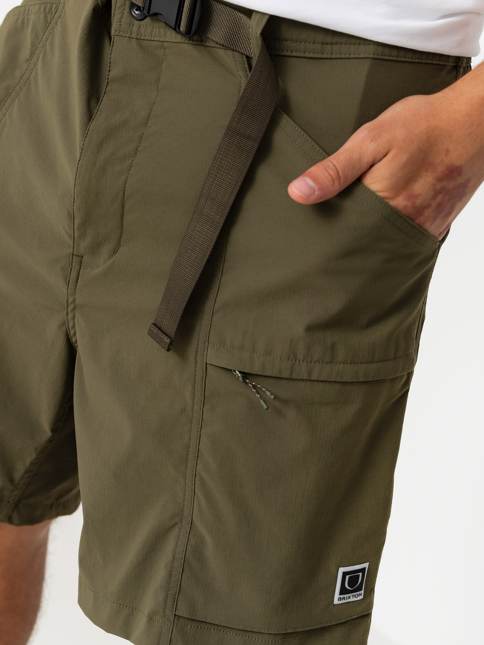 Къси панталони Brixton Journey Utility (dark olive)
