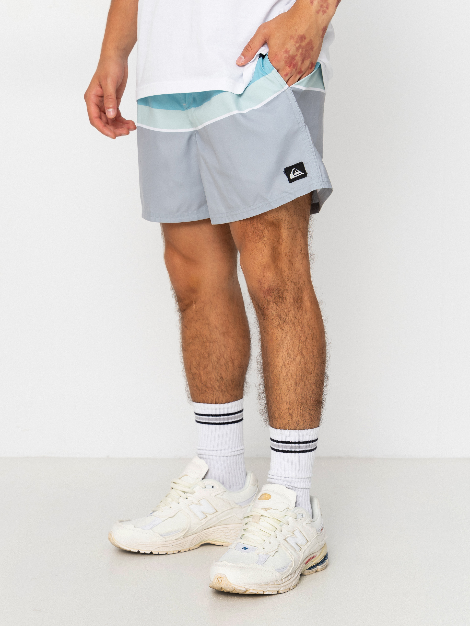 Плажни къси панталони Quiksilver Everyday Printed Volley 15 (quarry outside stripe)