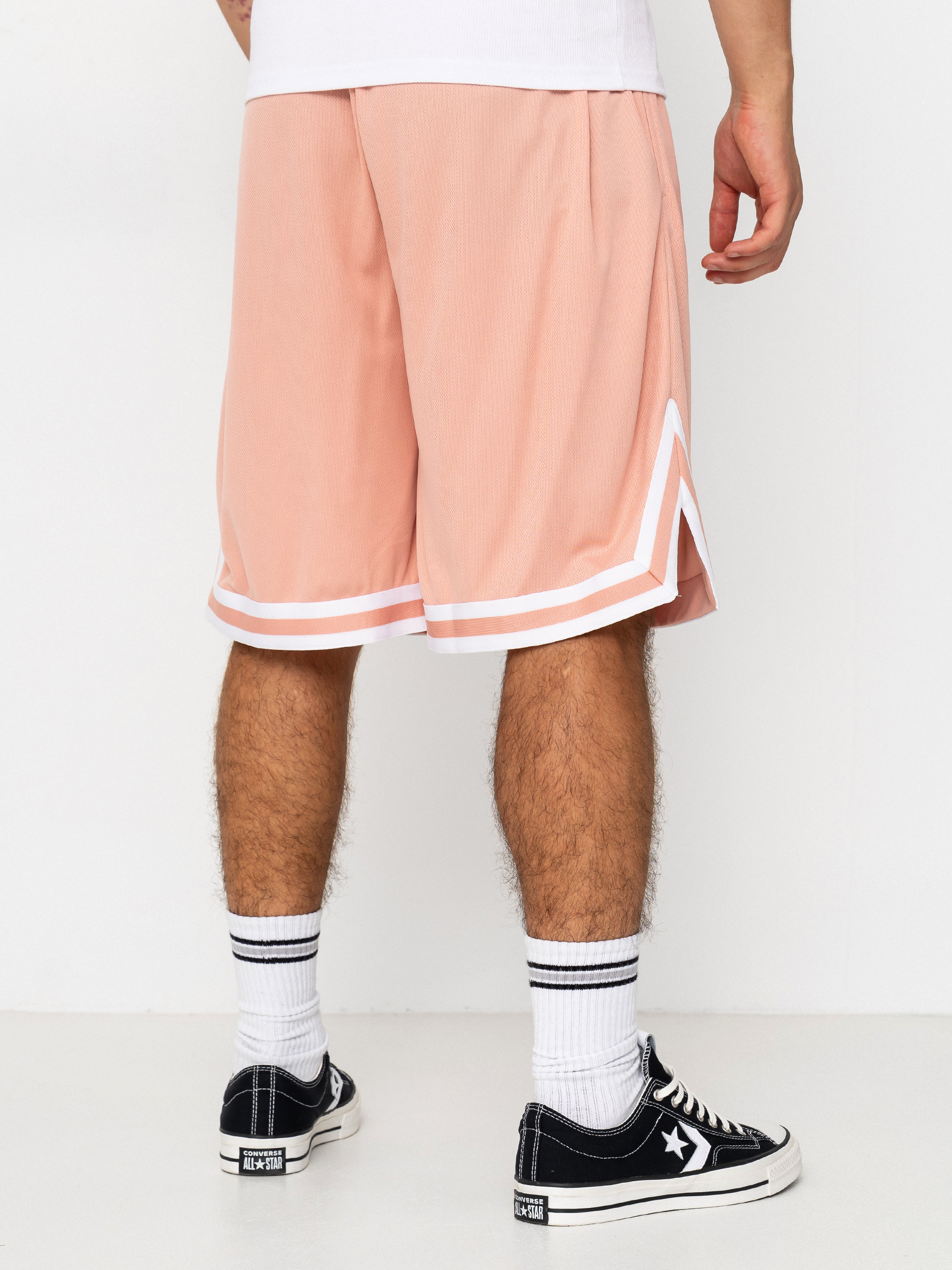 Къси панталони Karl Kani Small Signature Essential Mesh (pink)