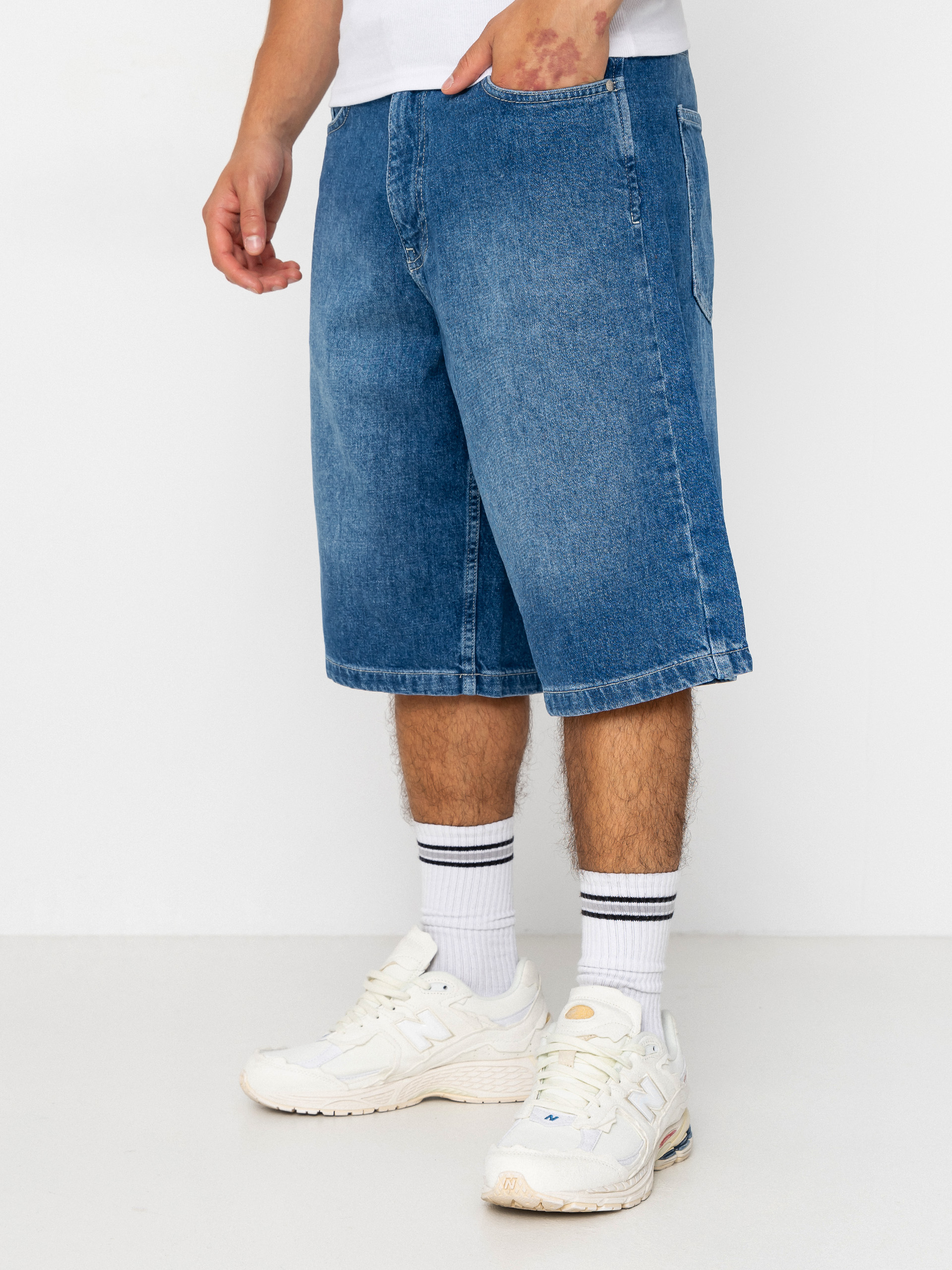 Къси панталони Karl Kani Jeans Denim Jorts (blue)