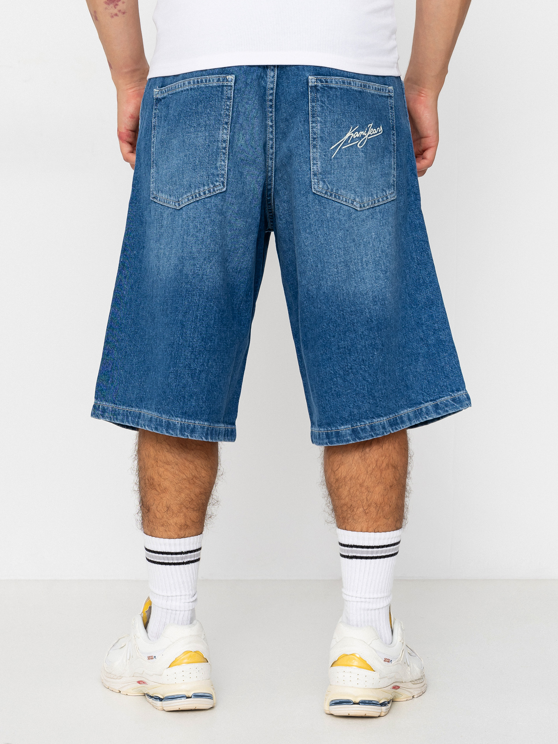 Къси панталони Karl Kani Jeans Denim Jorts (blue)