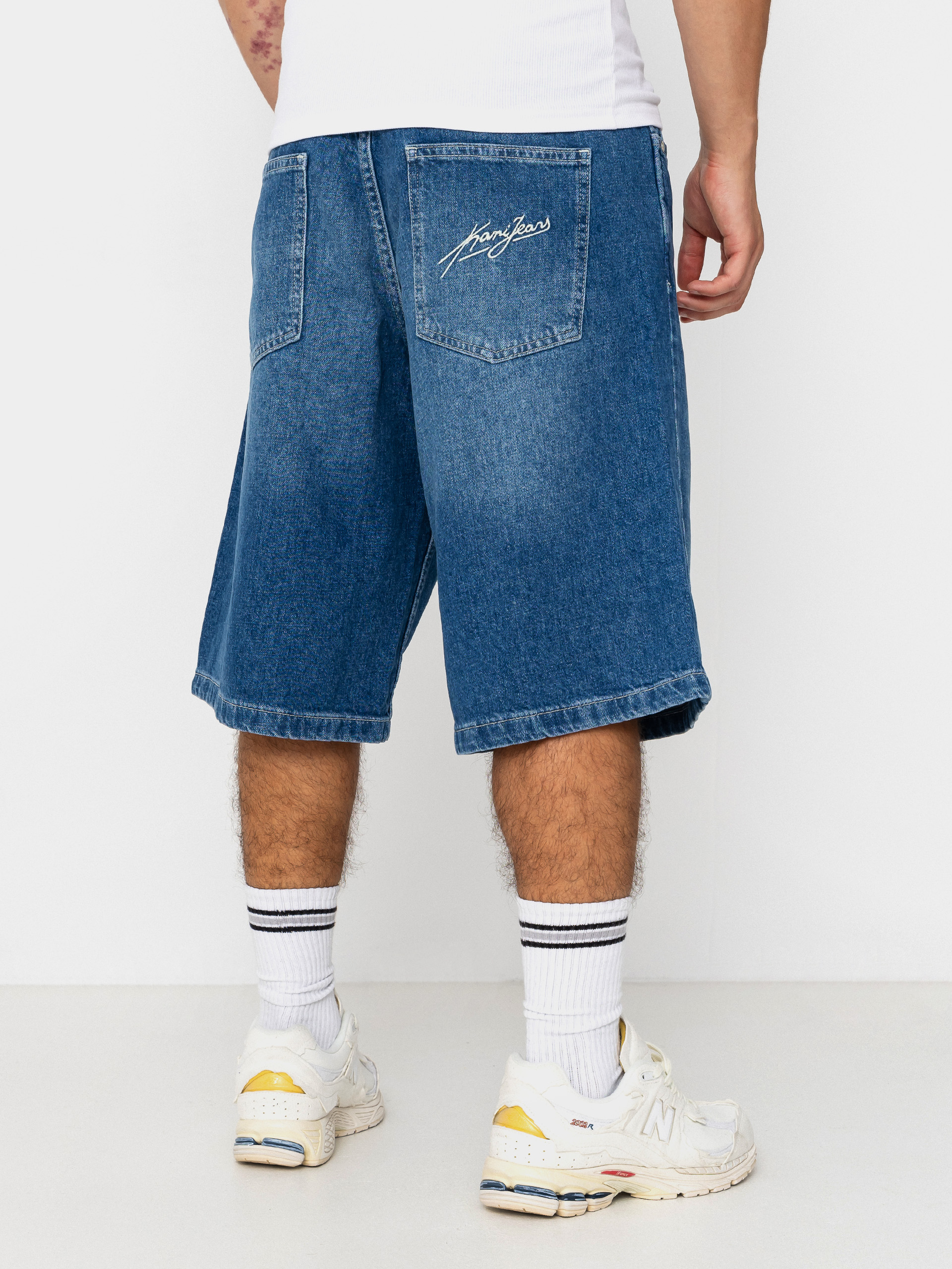 Къси панталони Karl Kani Jeans Denim Jorts (blue)