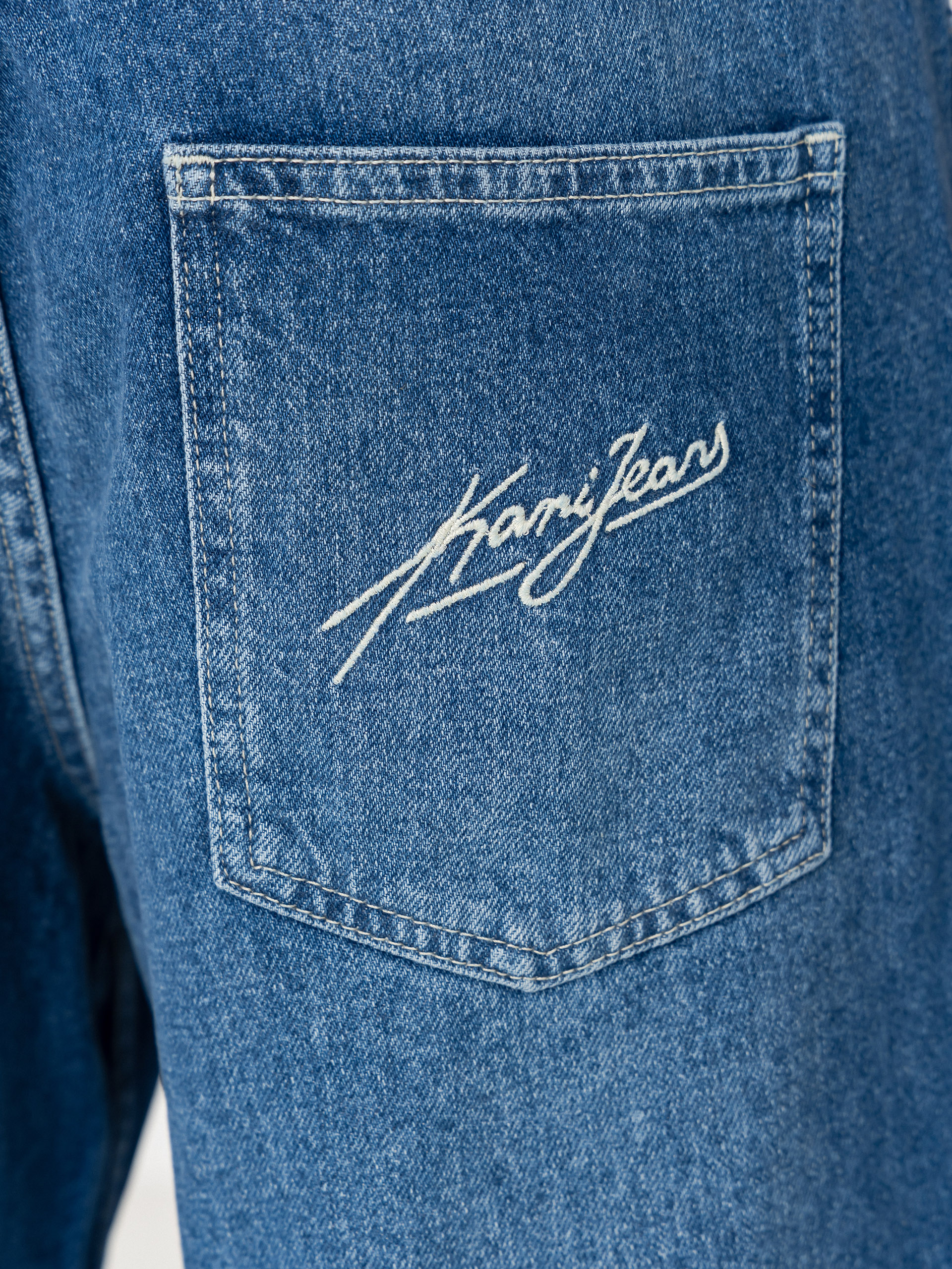 Къси панталони Karl Kani Jeans Denim Jorts (blue)