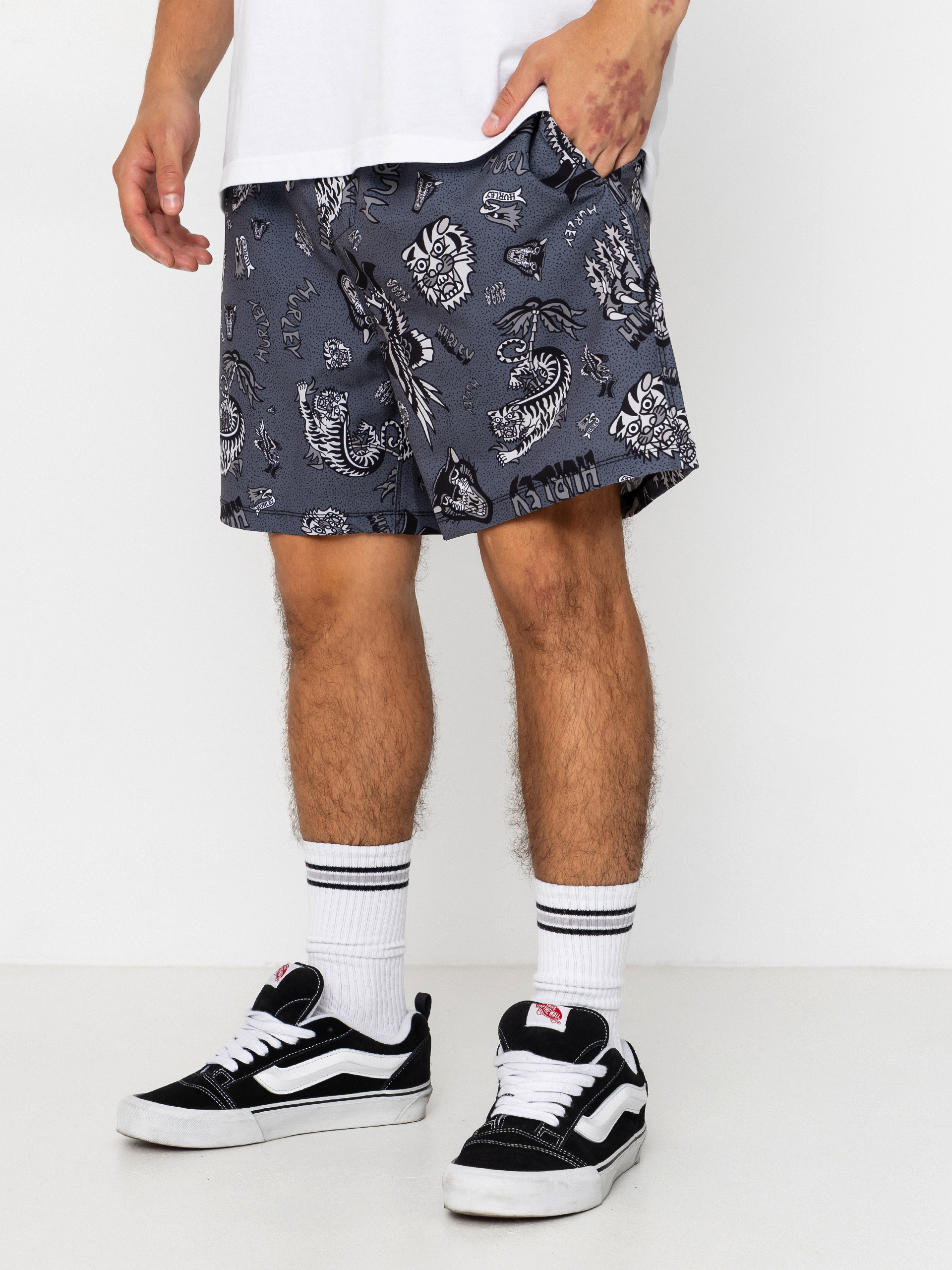 Къси панталони Hurley Volley Flex Art (black)
