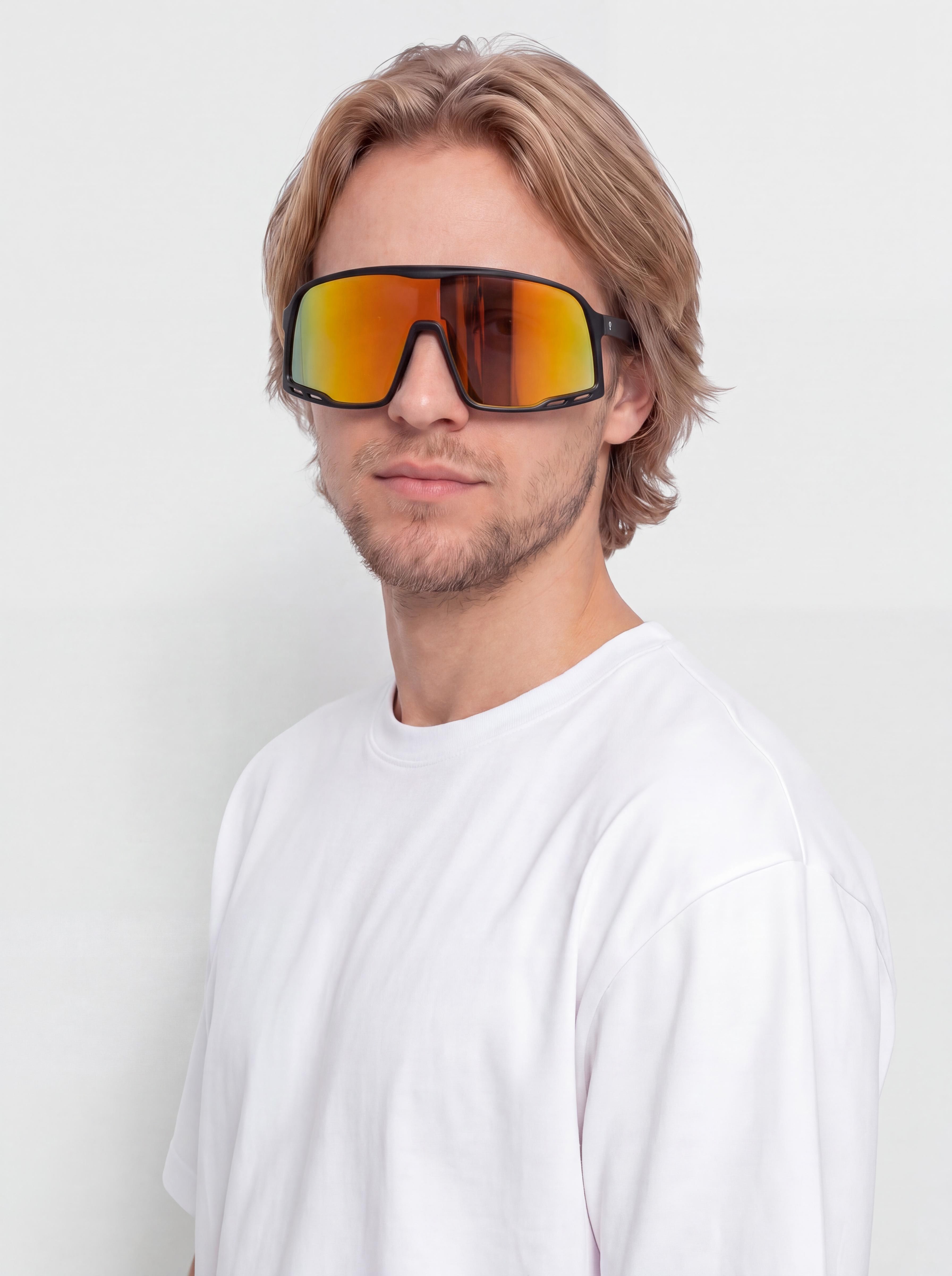 Слънчеви очила CHPO Henrik (matte black/red mirror)