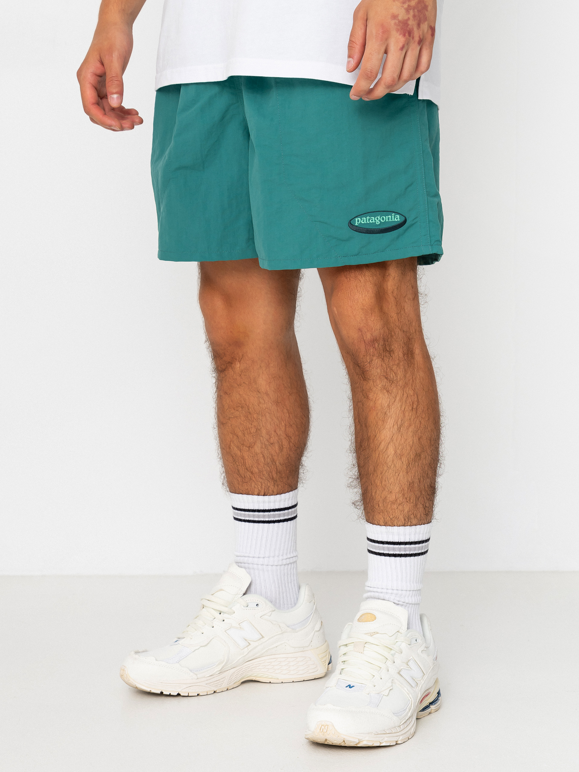Къси панталони Patagonia Baggies 5in (95 oval logo/gem green)