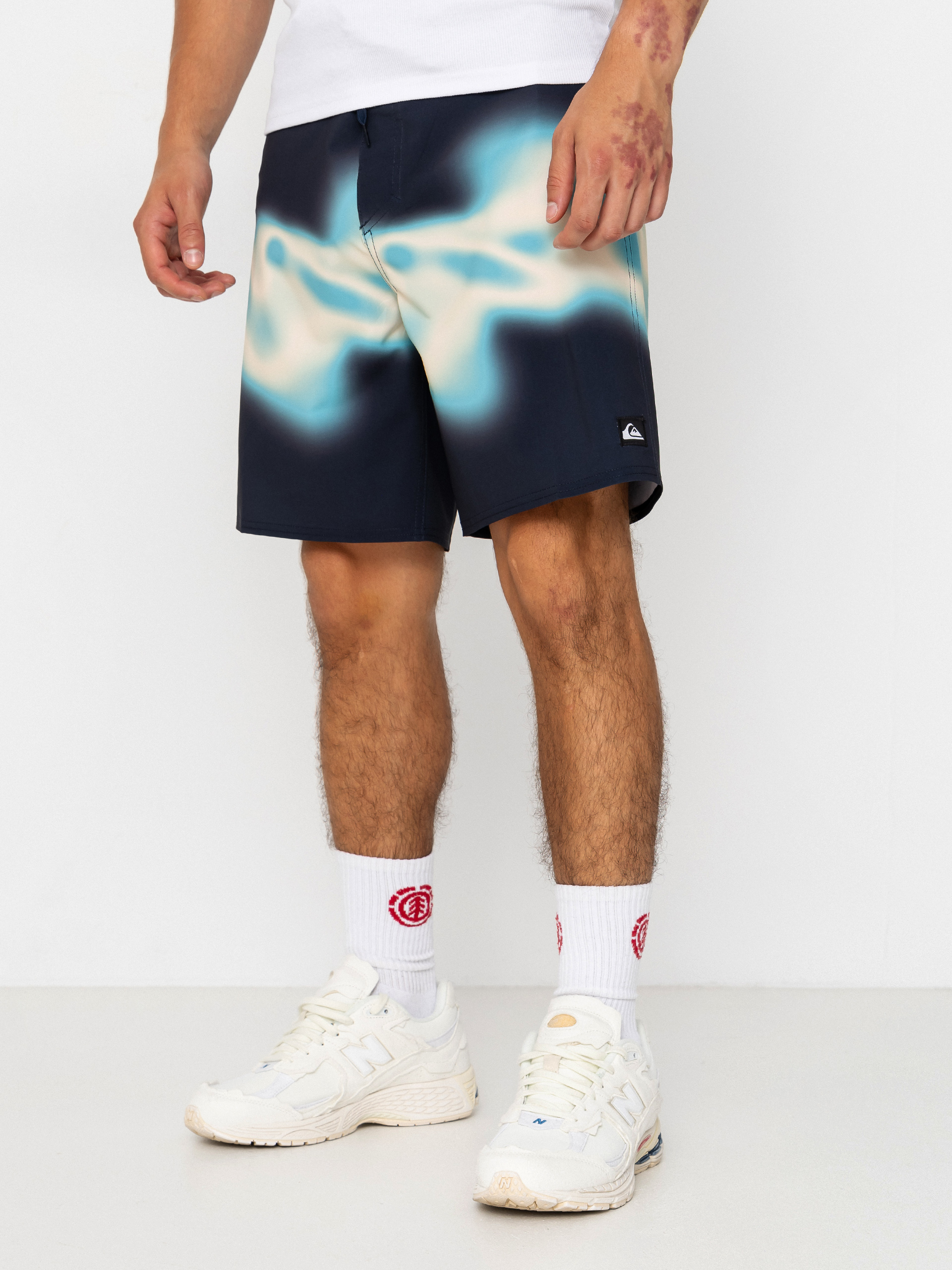 Плажни къси панталони Quiksilver Surfsilk Straight 18 (dark navy thermo stripe)