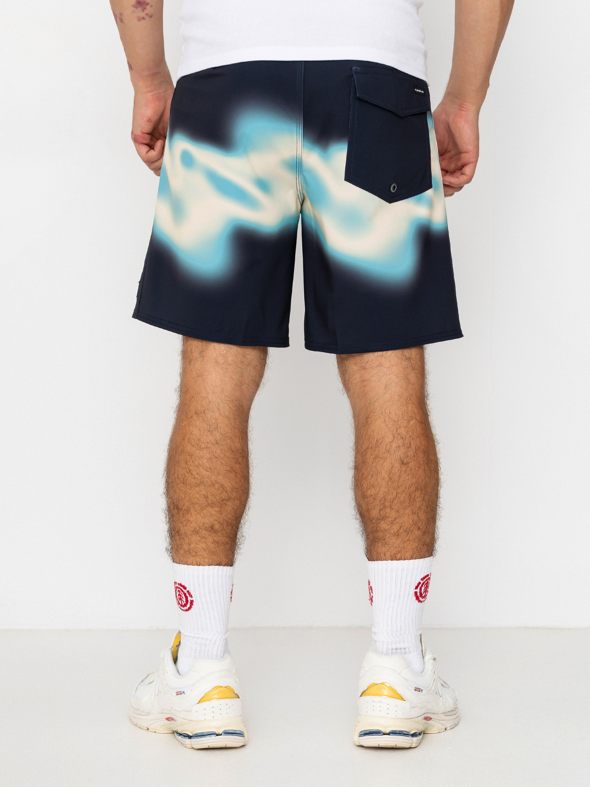 Плажни къси панталони Quiksilver Surfsilk Straight 18 (dark navy thermo stripe)