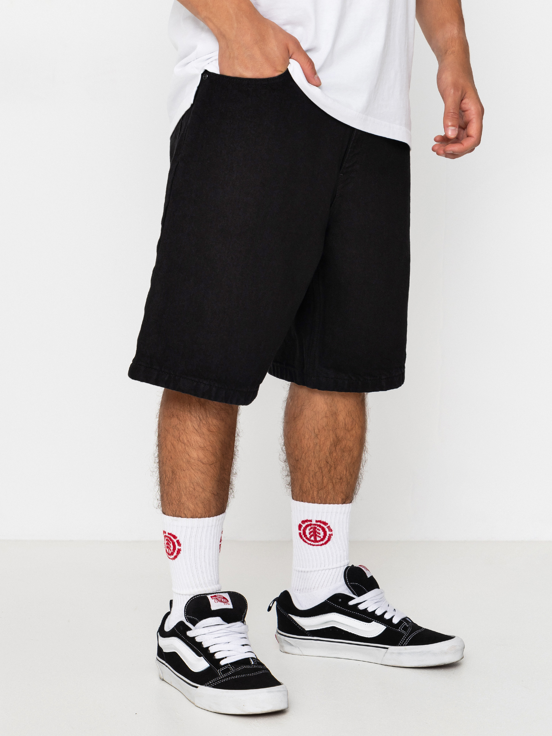 Къси панталони Quiksilver Baggy Denim (black)