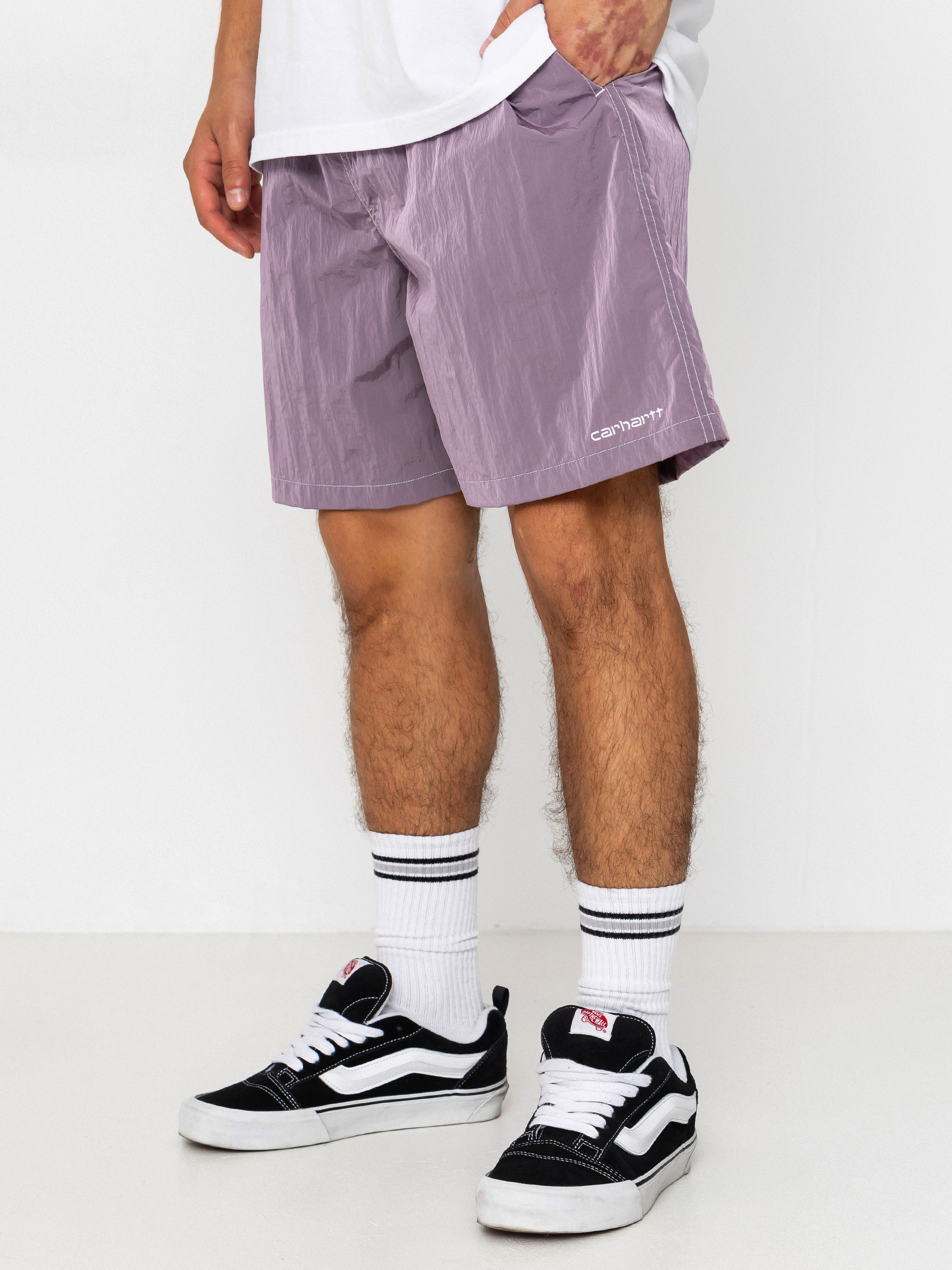 Къси панталони Carhartt WIP Canby Swim (gentle purple/white)