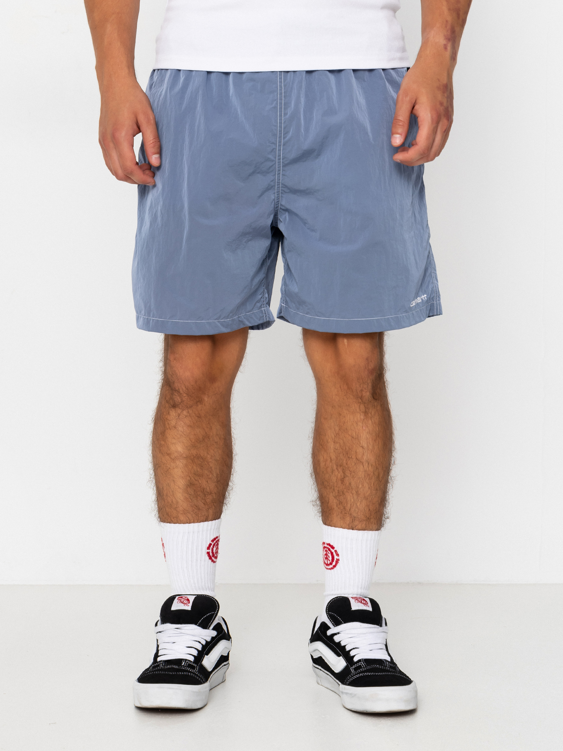Къси панталони Carhartt WIP Canby Swim (gentle blue/white)