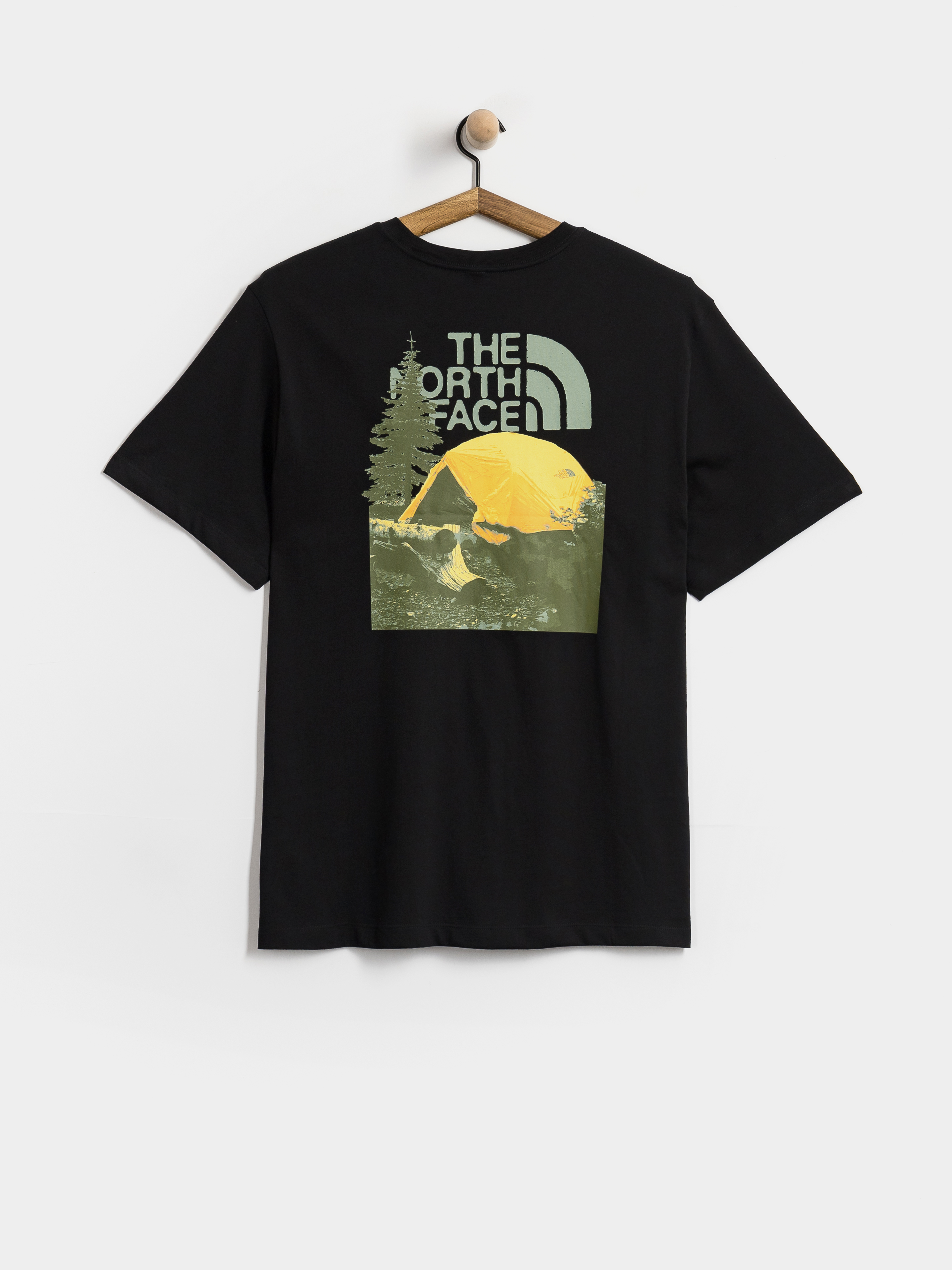 Тениска The North Face Pitch A Tent Relaxed (tnf black)