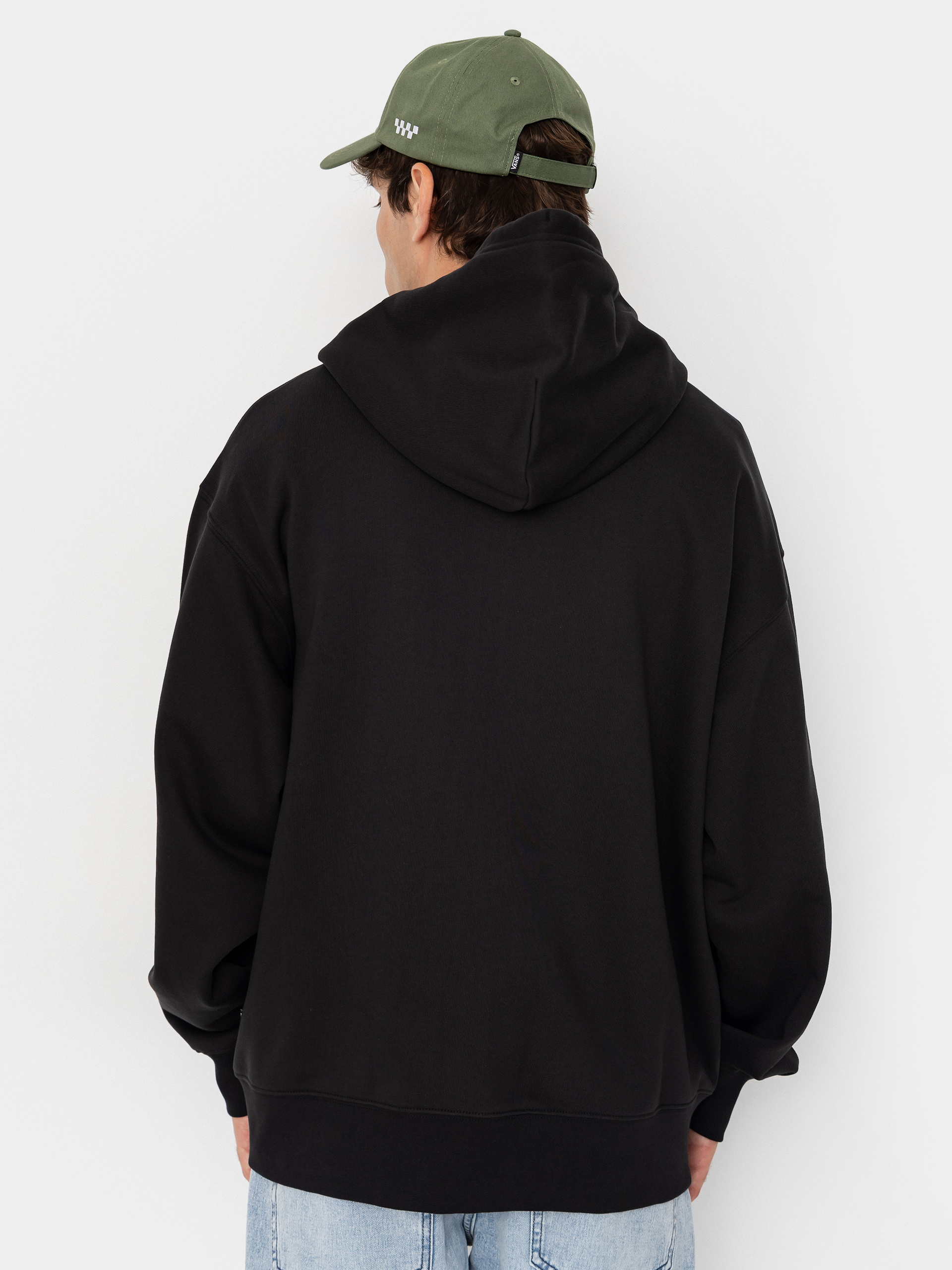 Суитшърт с качулка Vans Left Chest ZHD (black)