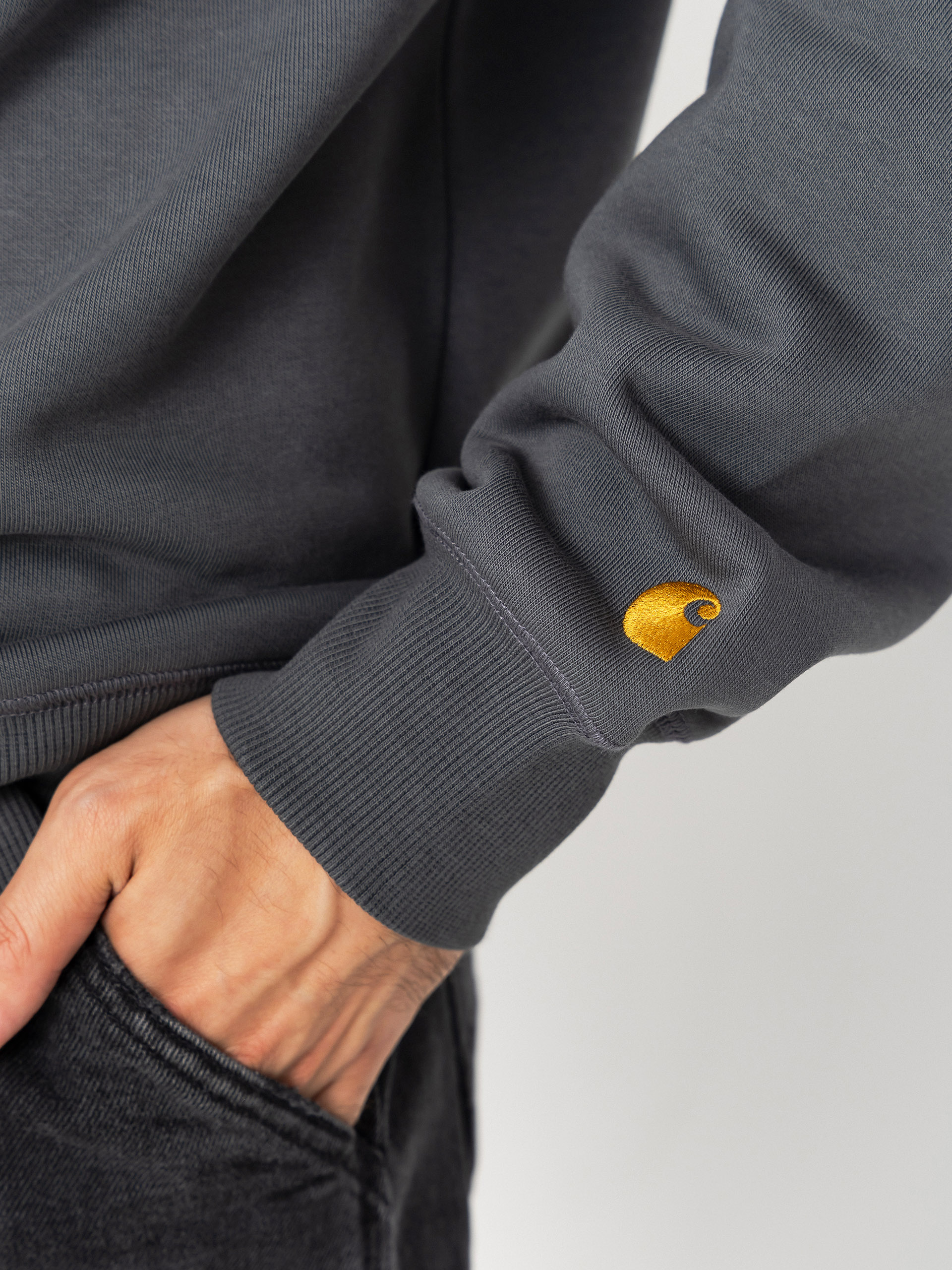 Суитшърт Carhartt WIP Chase (styx/gold)
