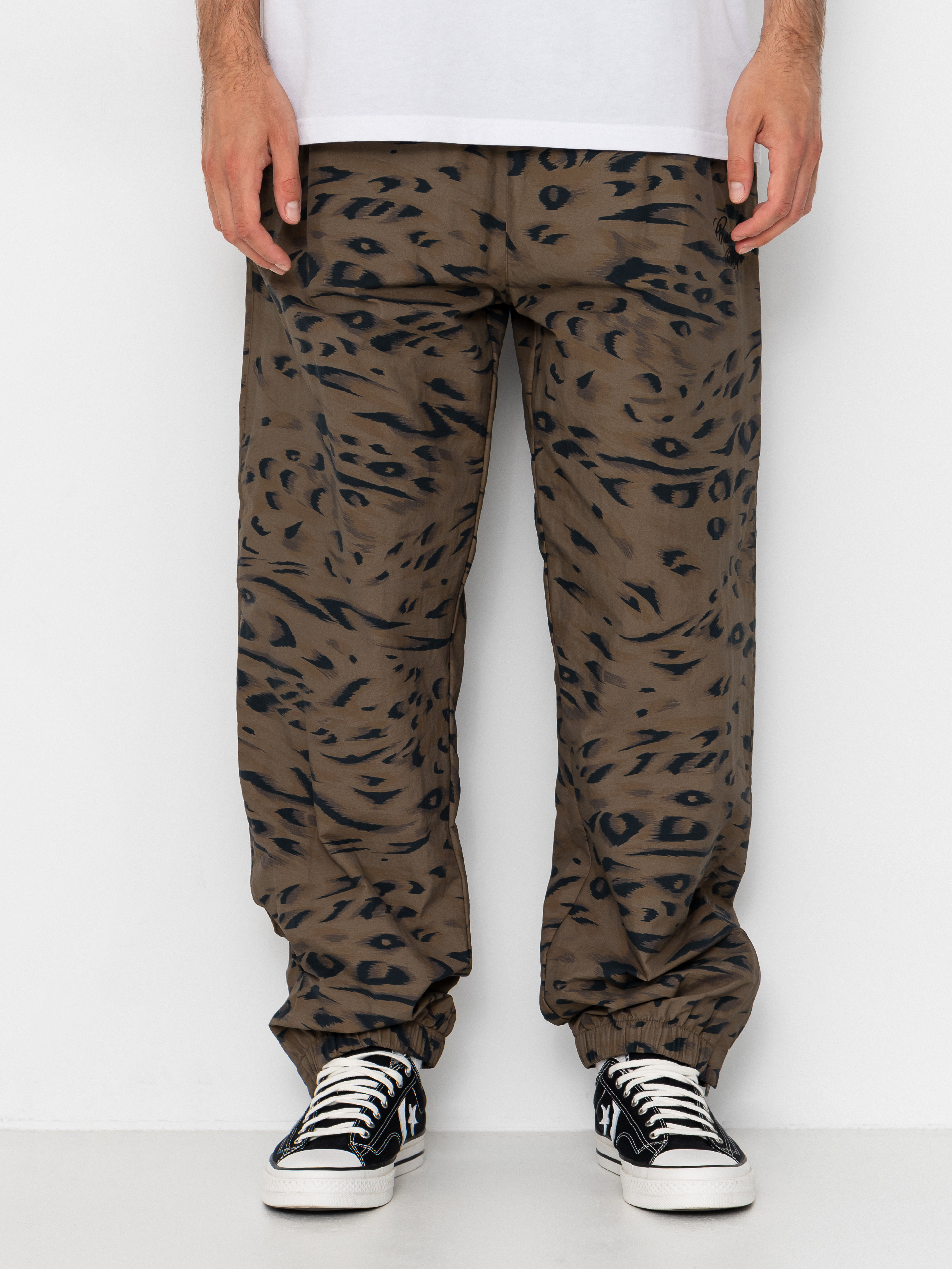 Панталони Carhartt WIP Travon (duck feather print cypress/black)