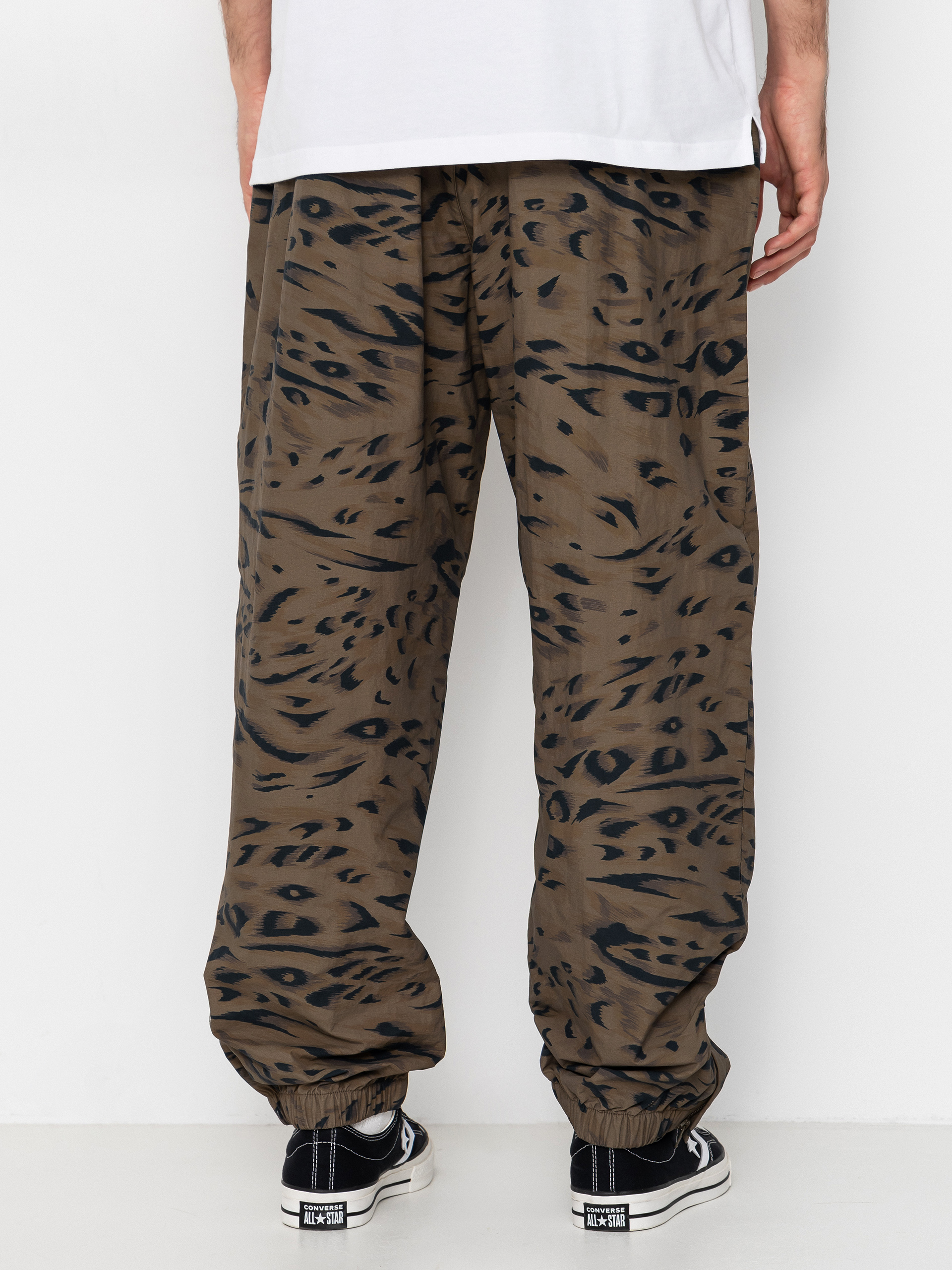 Панталони Carhartt WIP Travon (duck feather print cypress/black)