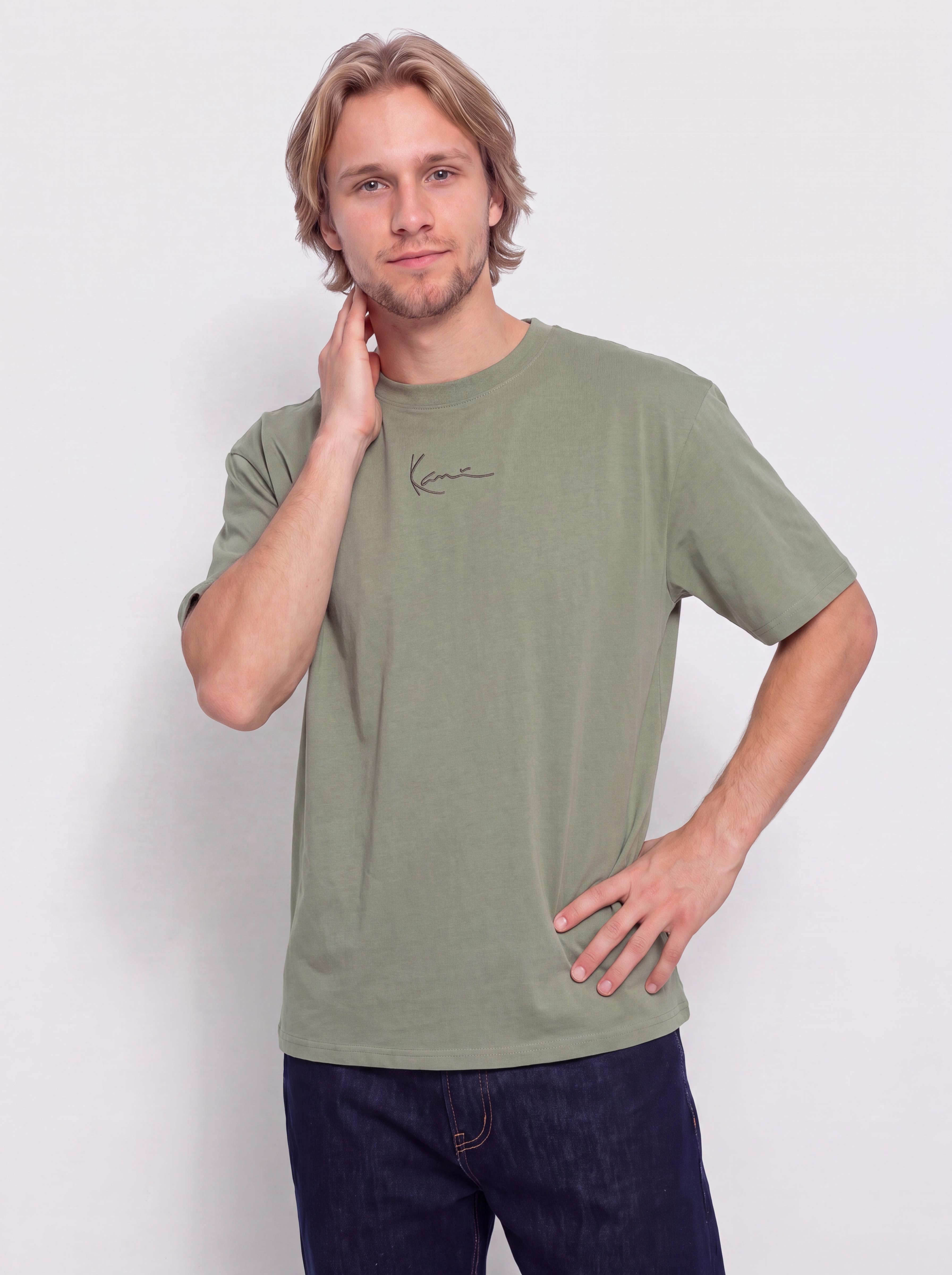 Тениска Karl Kani Small Signature Essential (green)