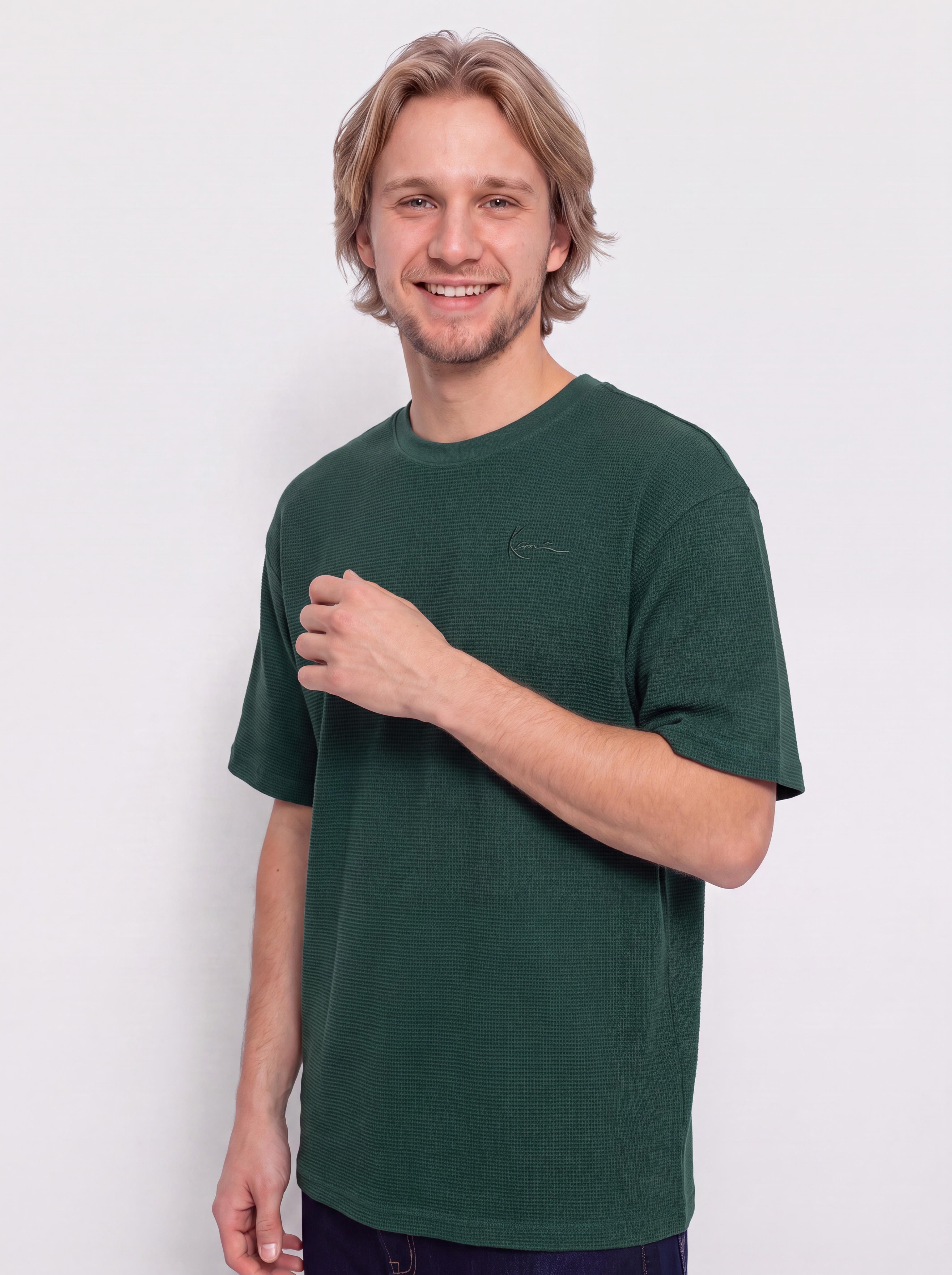 Тениска Karl Kani Signature Waffle (green)