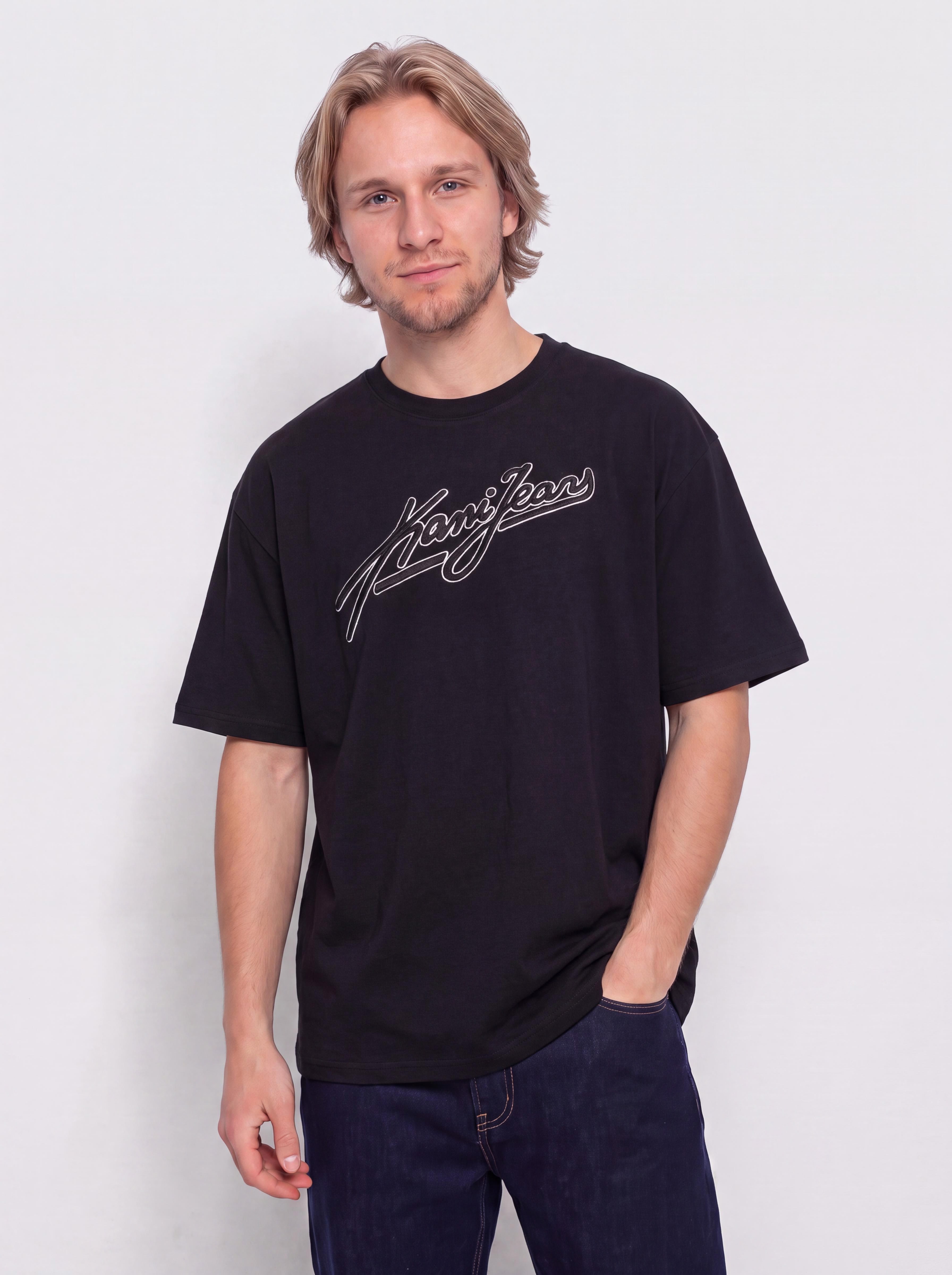 Тениска Karl Kani Jeans Oversized (black)