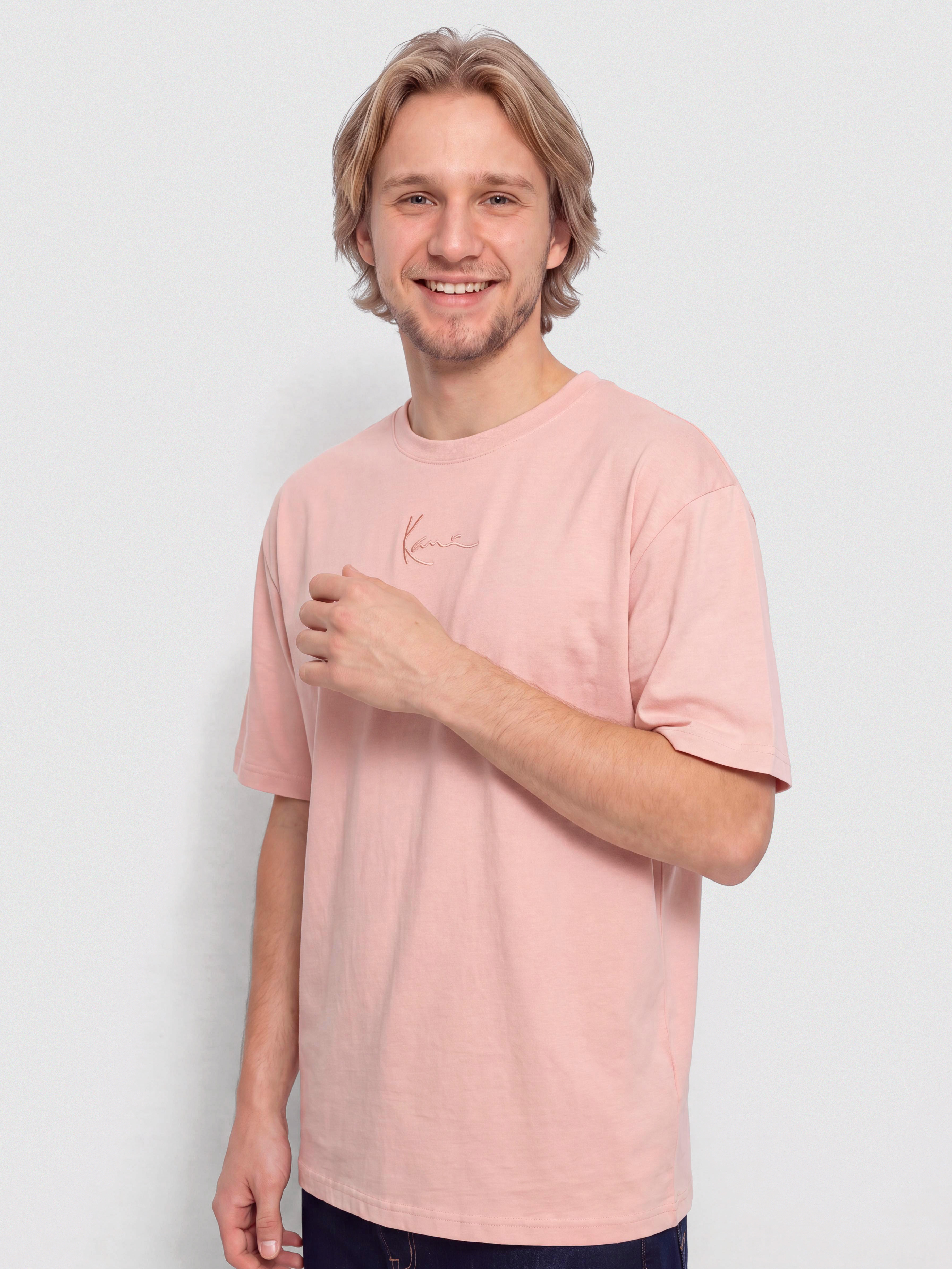 Тениска Karl Kani Small Signature Essential (pink)