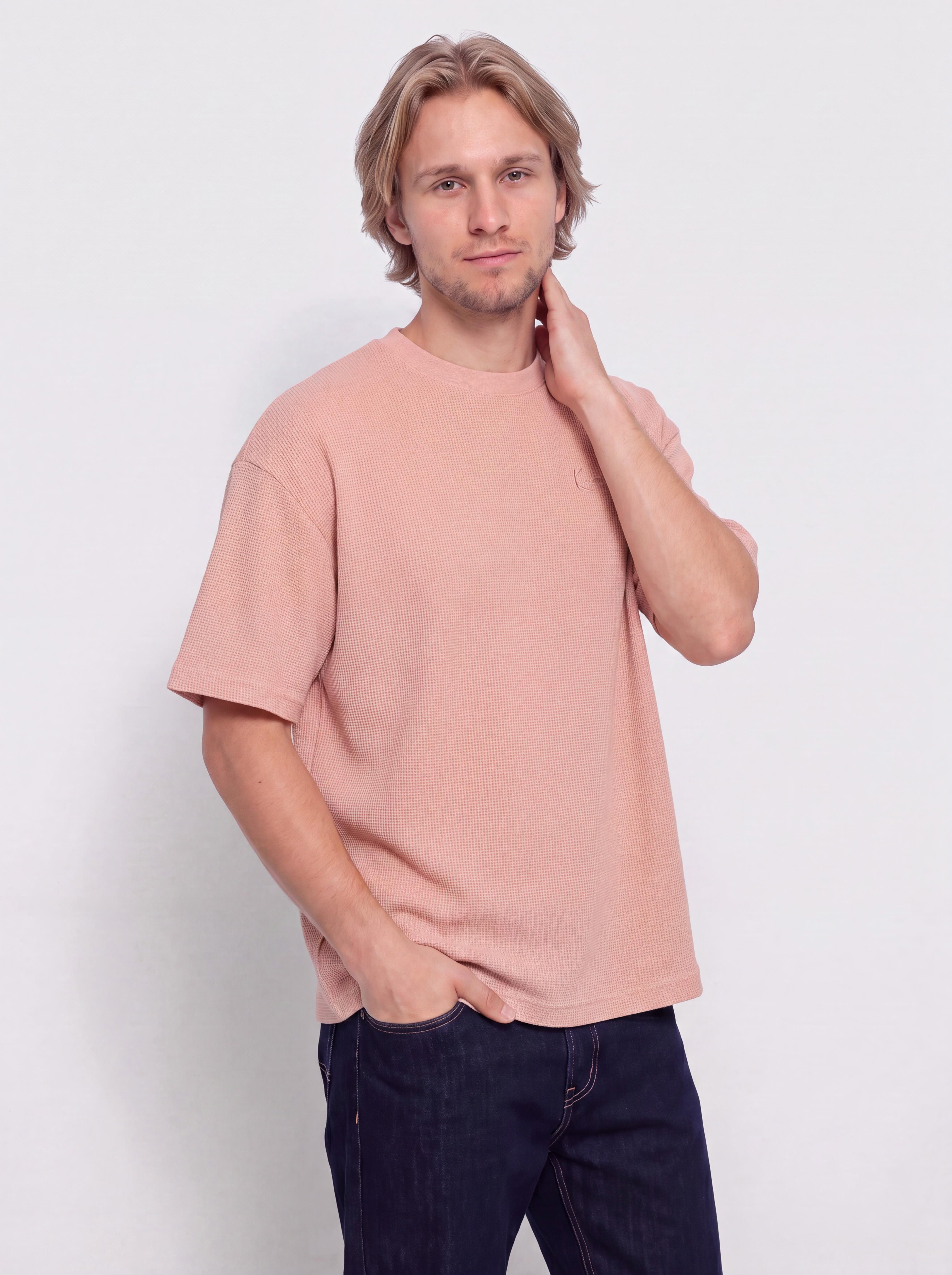 u0422u0435u043du0438u0441u043au0430 Karl Kani Signature Waffle Oversized (pink)