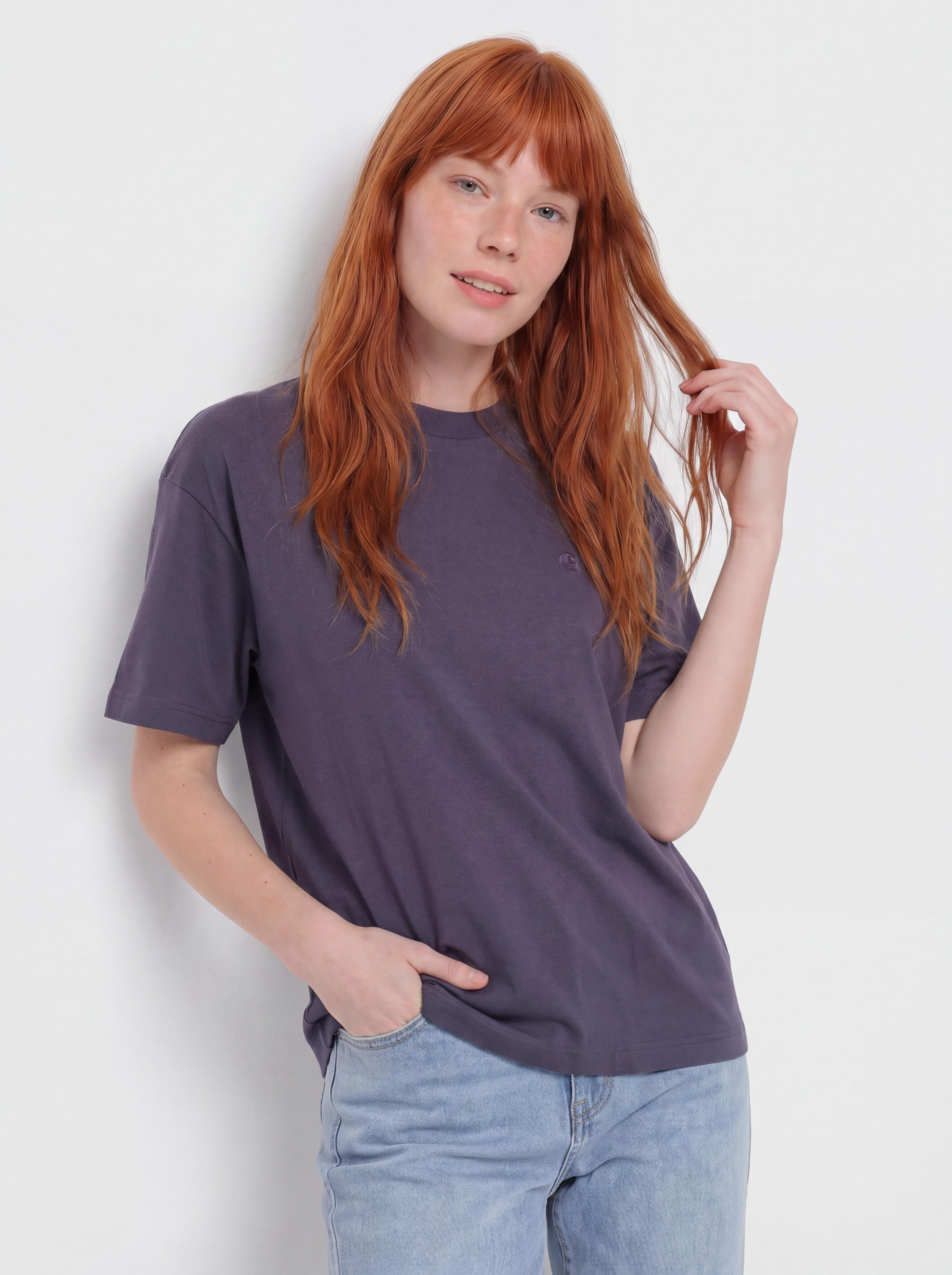 Тениска Carhartt WIP Chester Wmn (shady purple)