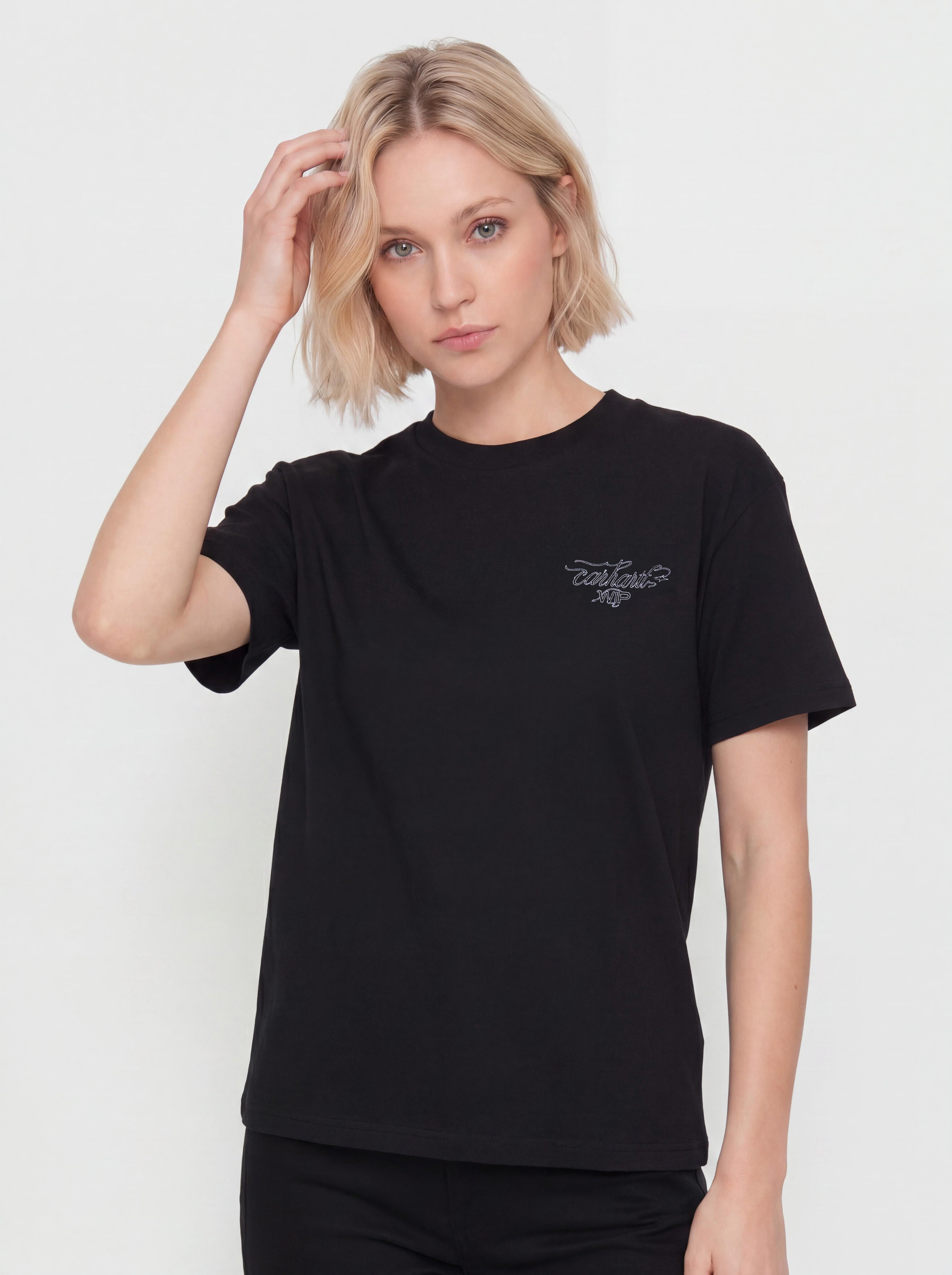 Тениска Carhartt WIP Julia Klenovsky Wmn (black)