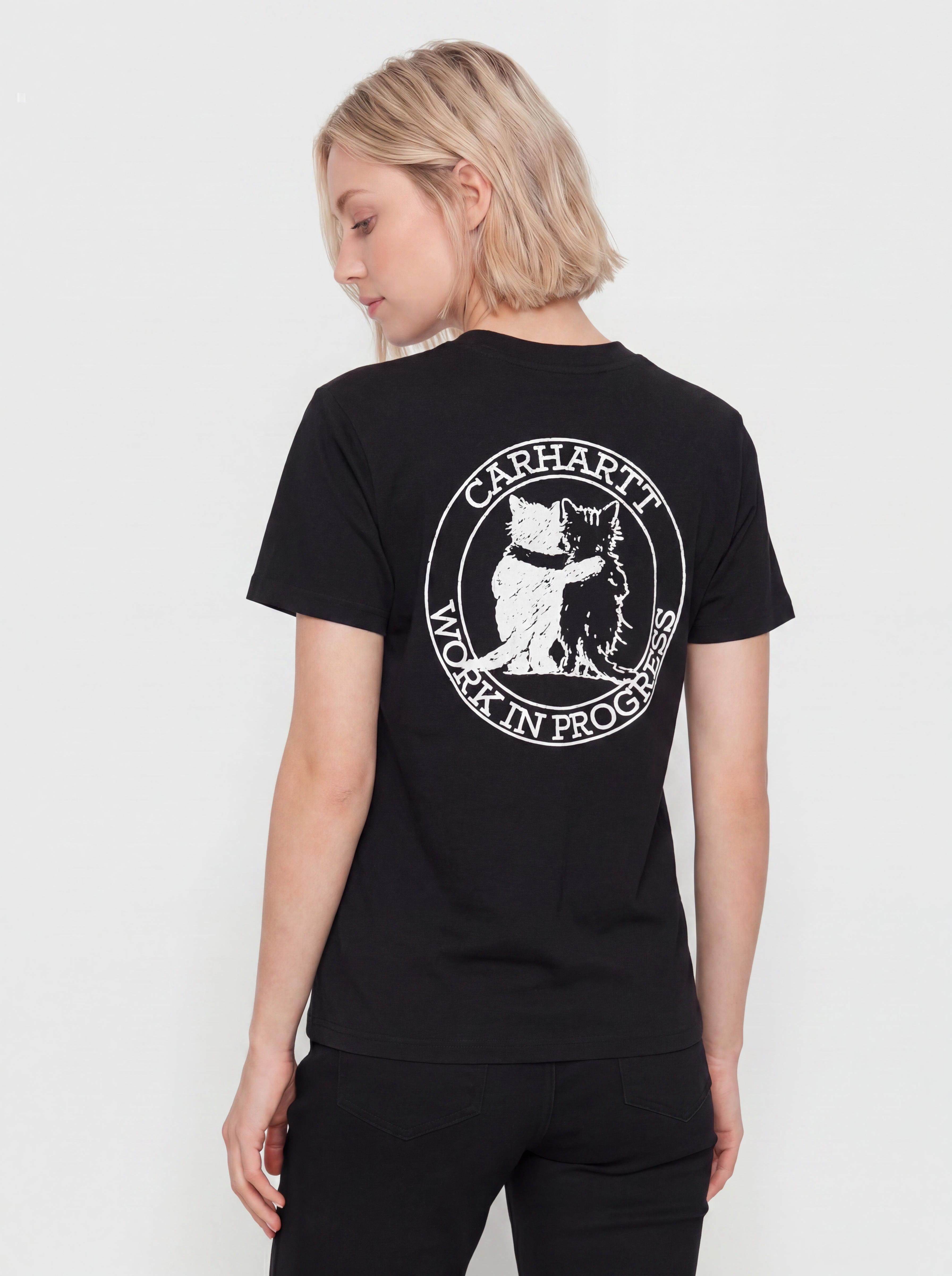Тениска Carhartt WIP Hugging Cats Wmn (black)